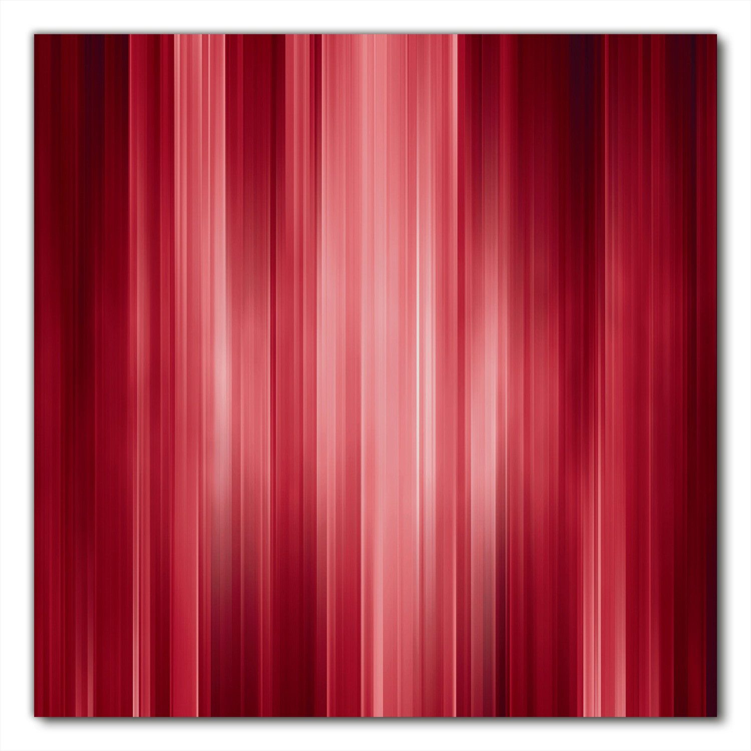 Wallario Möbelfolie Rot und schwarz gestreift - Abstraktes Streifenmuster