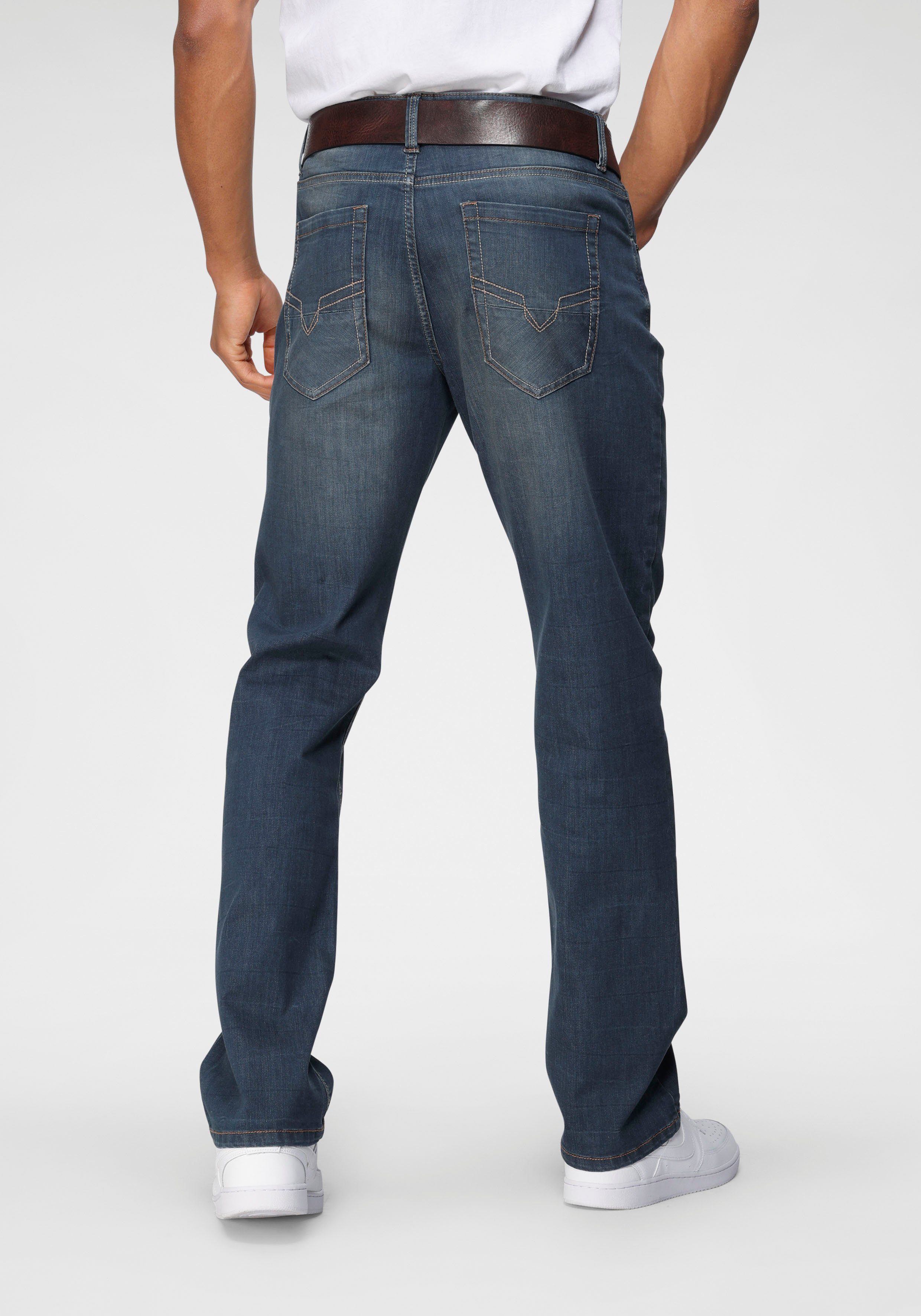 H.I.S Comfort-fit-Jeans ANTIN bequeme Passform, gerades Bein, mit Used-Waschung – Bild 2 von 5