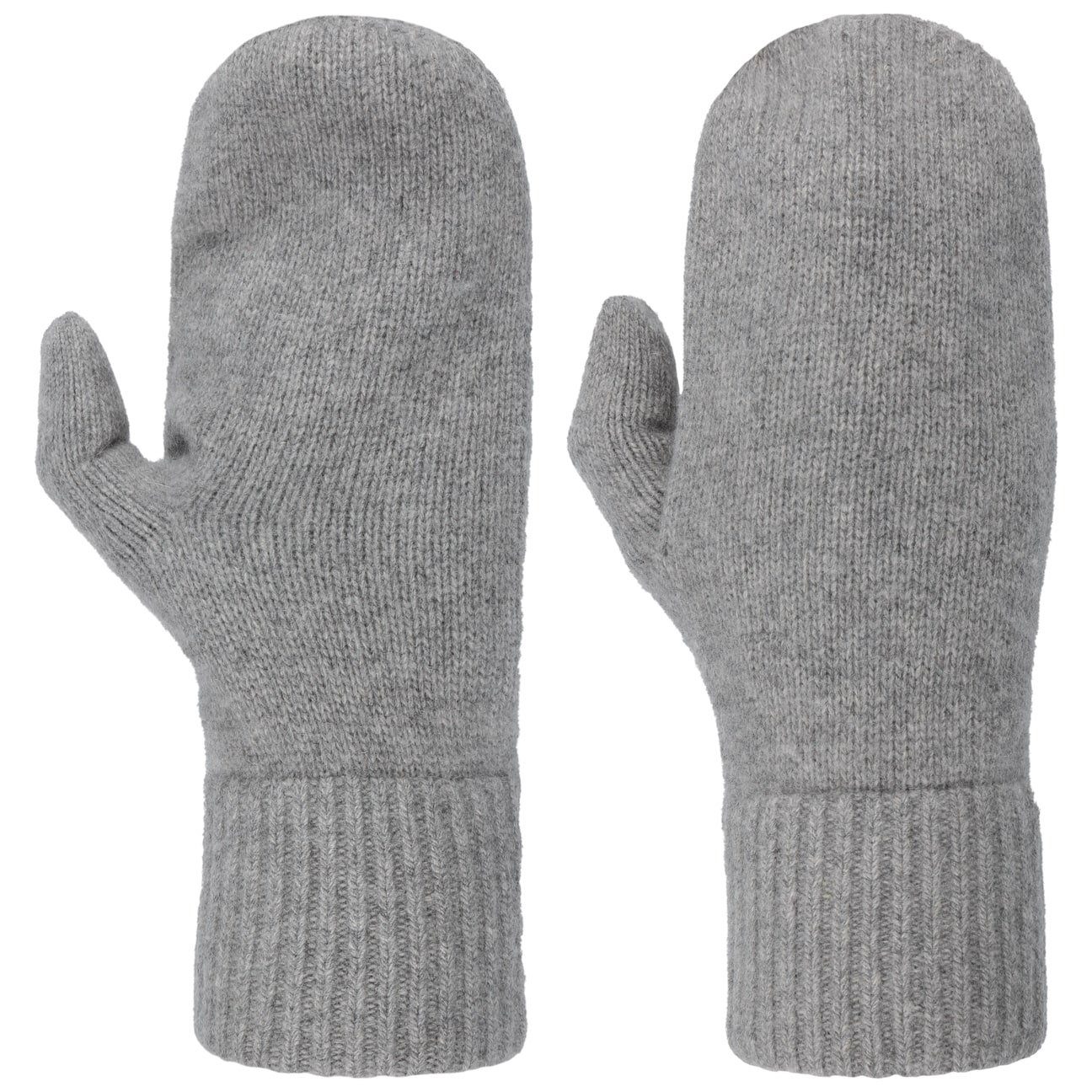 grau Wollhandschuhe Hestra Strickhandschuhe