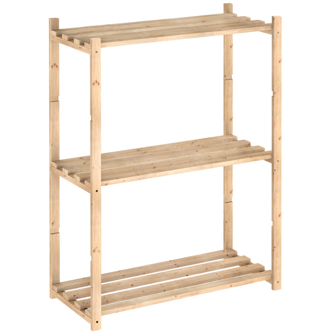 Astigarraga Kit Line Standregal Vorratsregal "Natura" mit 3 Etagen, Vollhol günstig online kaufen