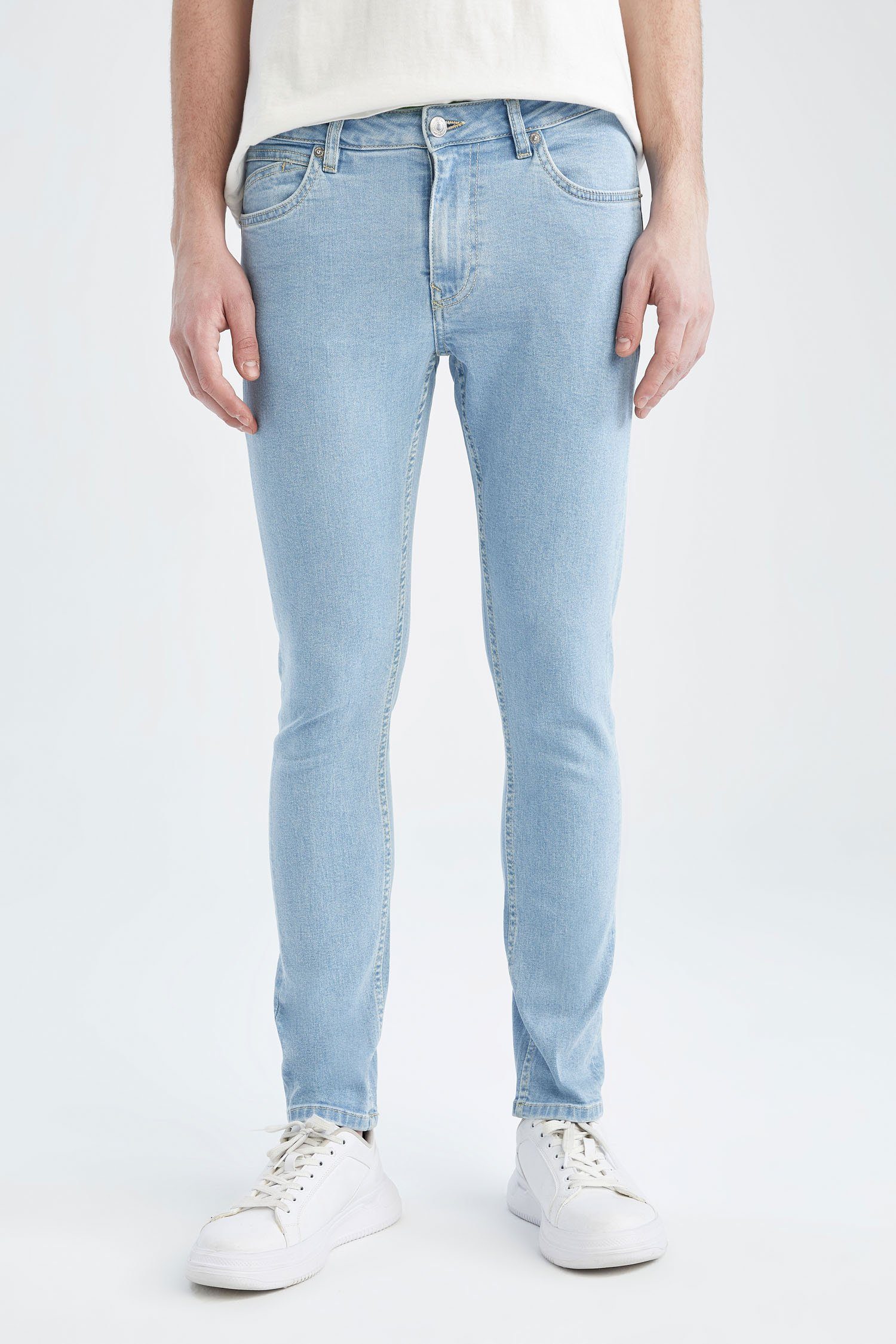 DeFacto Skinny-fit-Jeans Herren Skinny-fit-Jeans SUPER FIT DENIM SKINNY