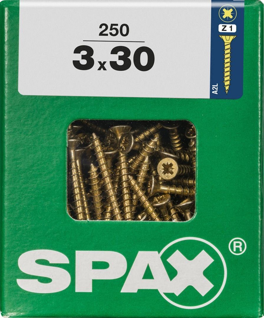 SPAX Holzbauschraube Spax Universalschrauben 3.0 x 30 mm PZ 1 - 250