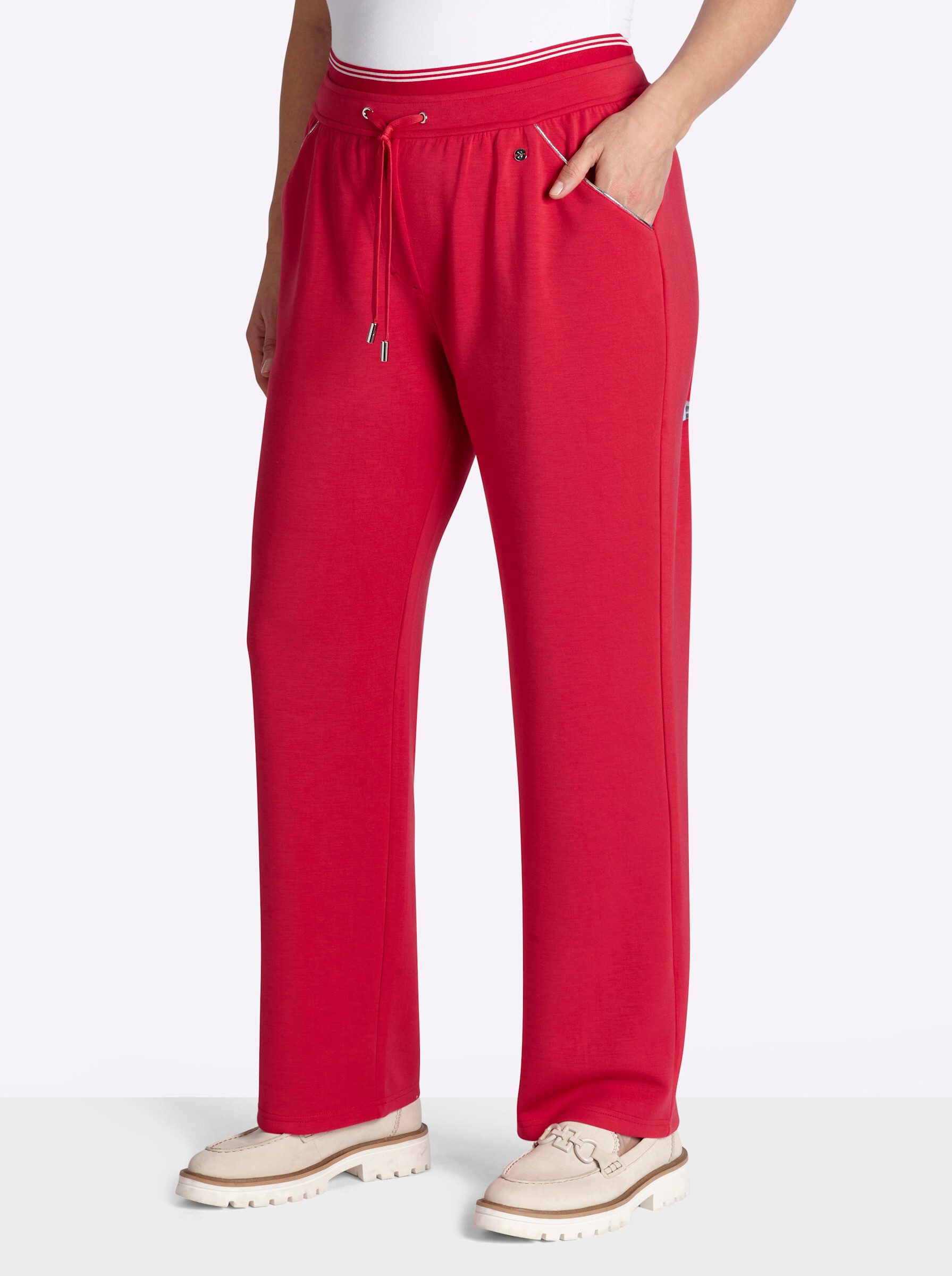 Sheego Jerseyhose Sweathose normal günstig online kaufen