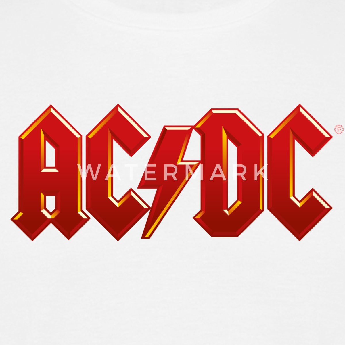 Spreadshirt T-Shirt AC/DC Klassisches Logo Mit günstig online kaufen