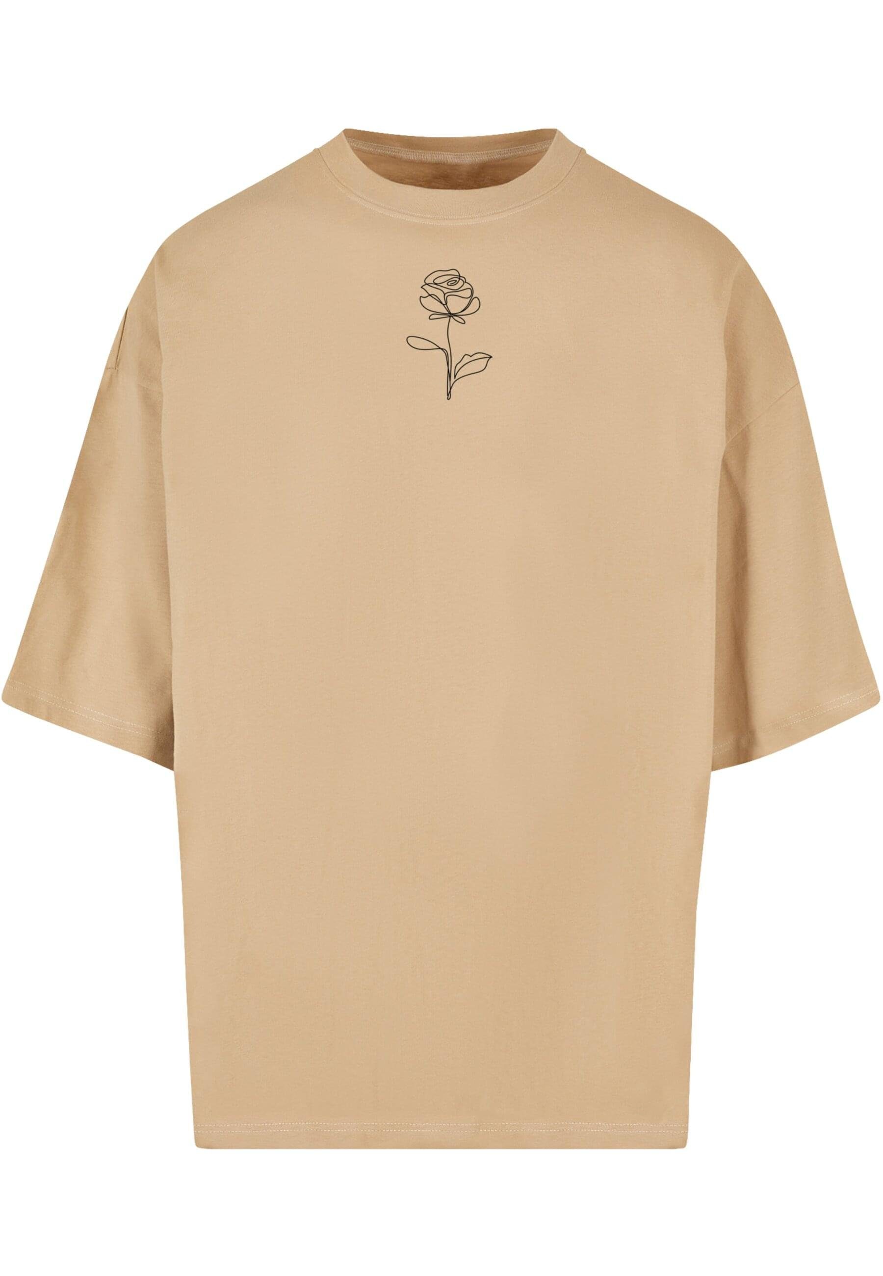 Merchcode T-Shirt Herren Spring - Rose Huge Tee (1-tlg) unionbeige