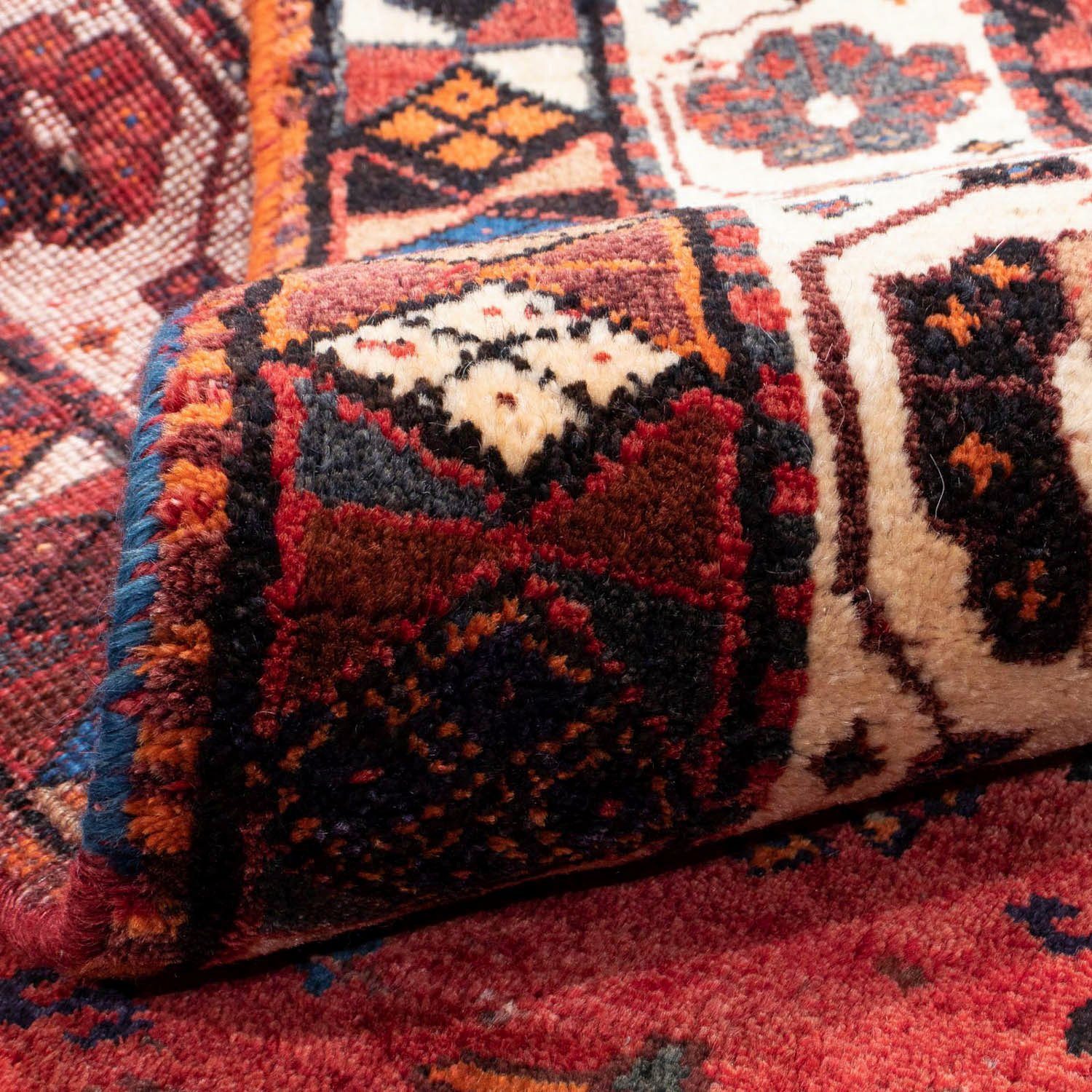 Wollteppich Shiraz x Medaillon rechteckig, Höhe: cm, scuro mit morgenland, Rosso Zertifikat mm, 10 300 Unikat 205