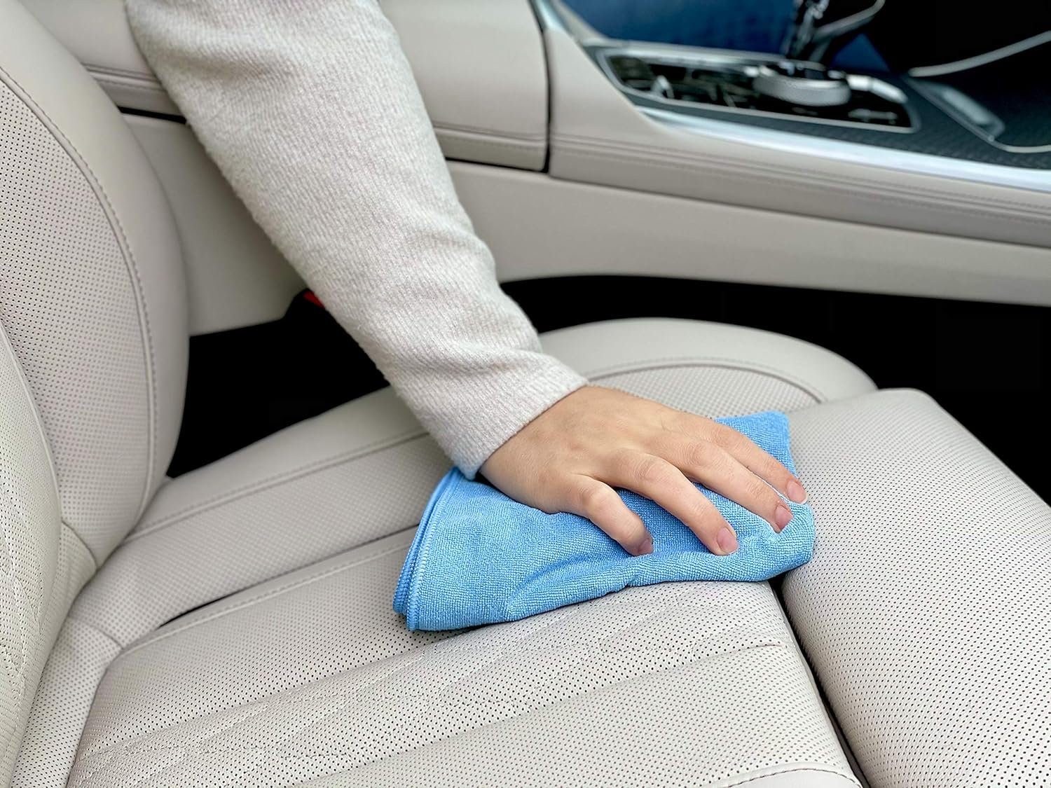 Glart 430P 30 St. Mikrofasertücher Auto Autopflege Microfasertücher 40x40 cm Mikrofasertuch (80% Polyester, 20% Nylon, 40x40 cm) – Bild 4 von 5