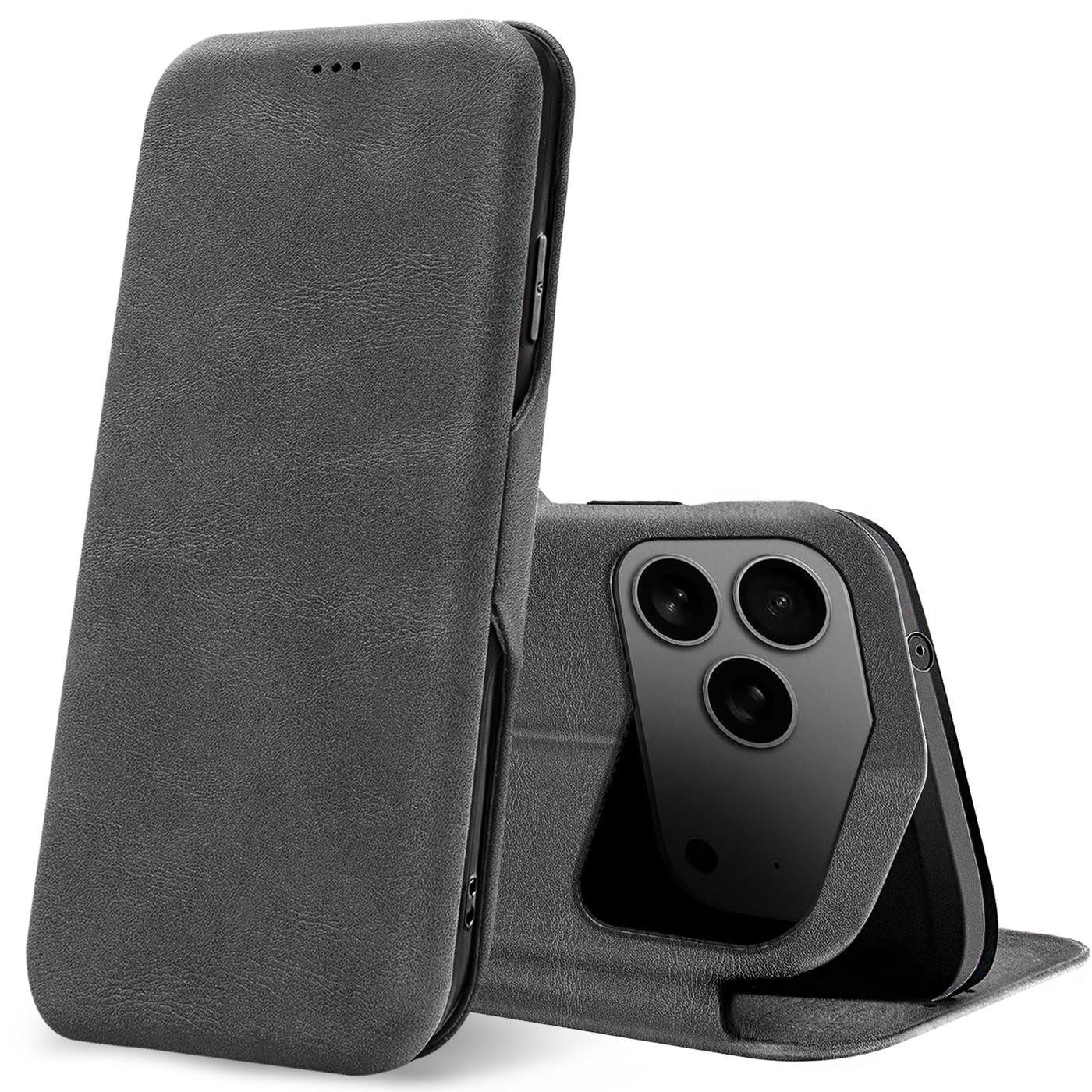 CoolGadget Handyhülle Business Premium Hülle Für iPhone 17 Pro Max 6,9 Zoll, Handy Tasche mit Kartenfach für Apple iPhone 17 Pro Max Schutzhülle