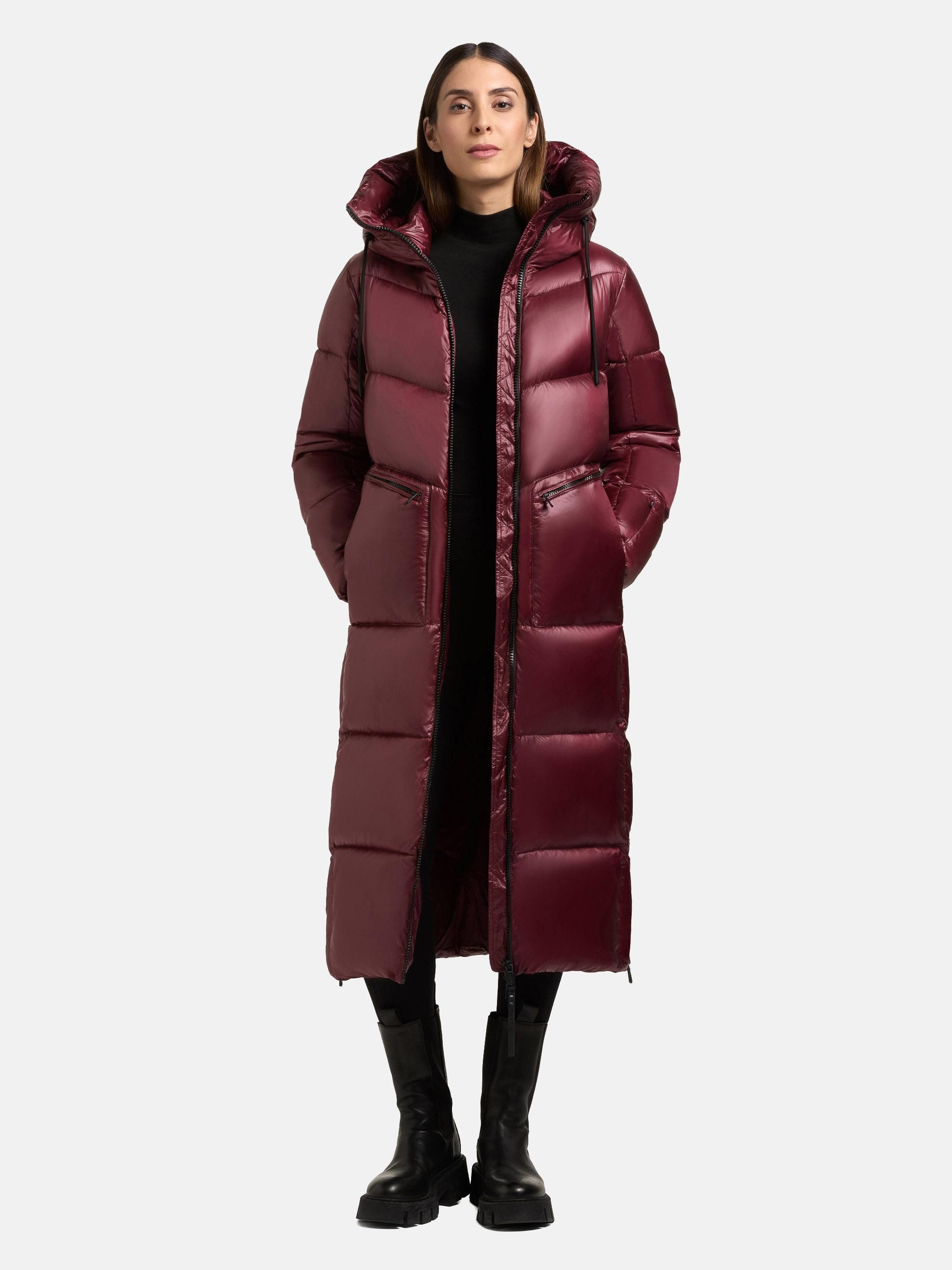 khujo Steppmantel Tonia Extralanger Damen Wintermantel mit Rucksack-Trägern günstig online kaufen