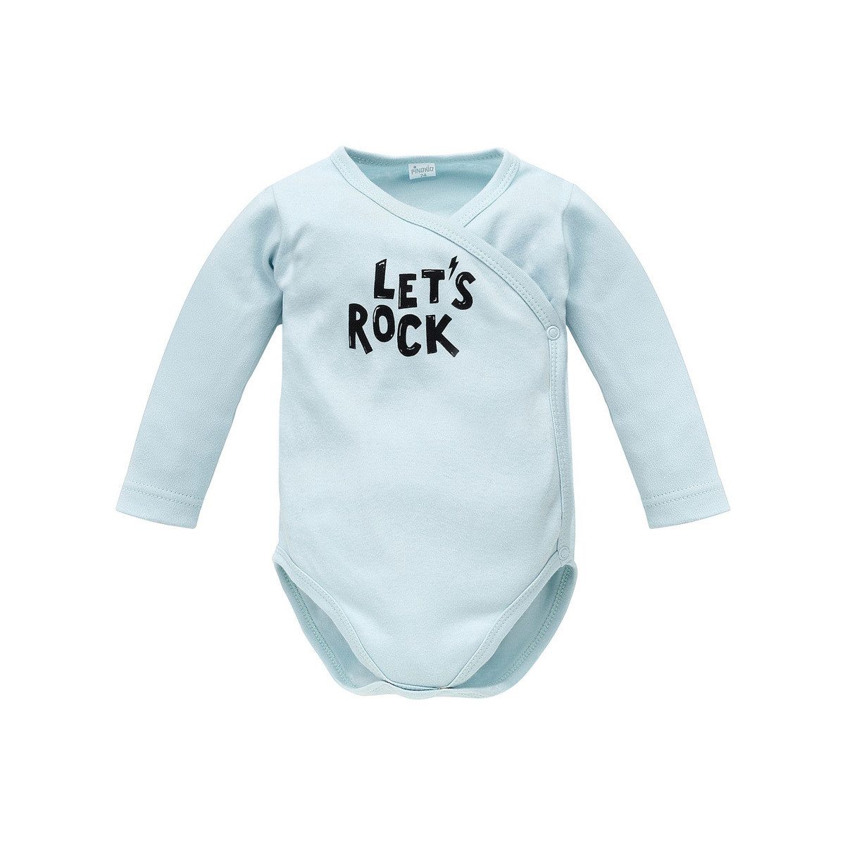 PINOKIO Langarmwickelbody Let's rock Unisex Kinder (1-tlg) Langarm Einteiler, Body, Longsleeve-Body, Bodysuit, Stretchbody