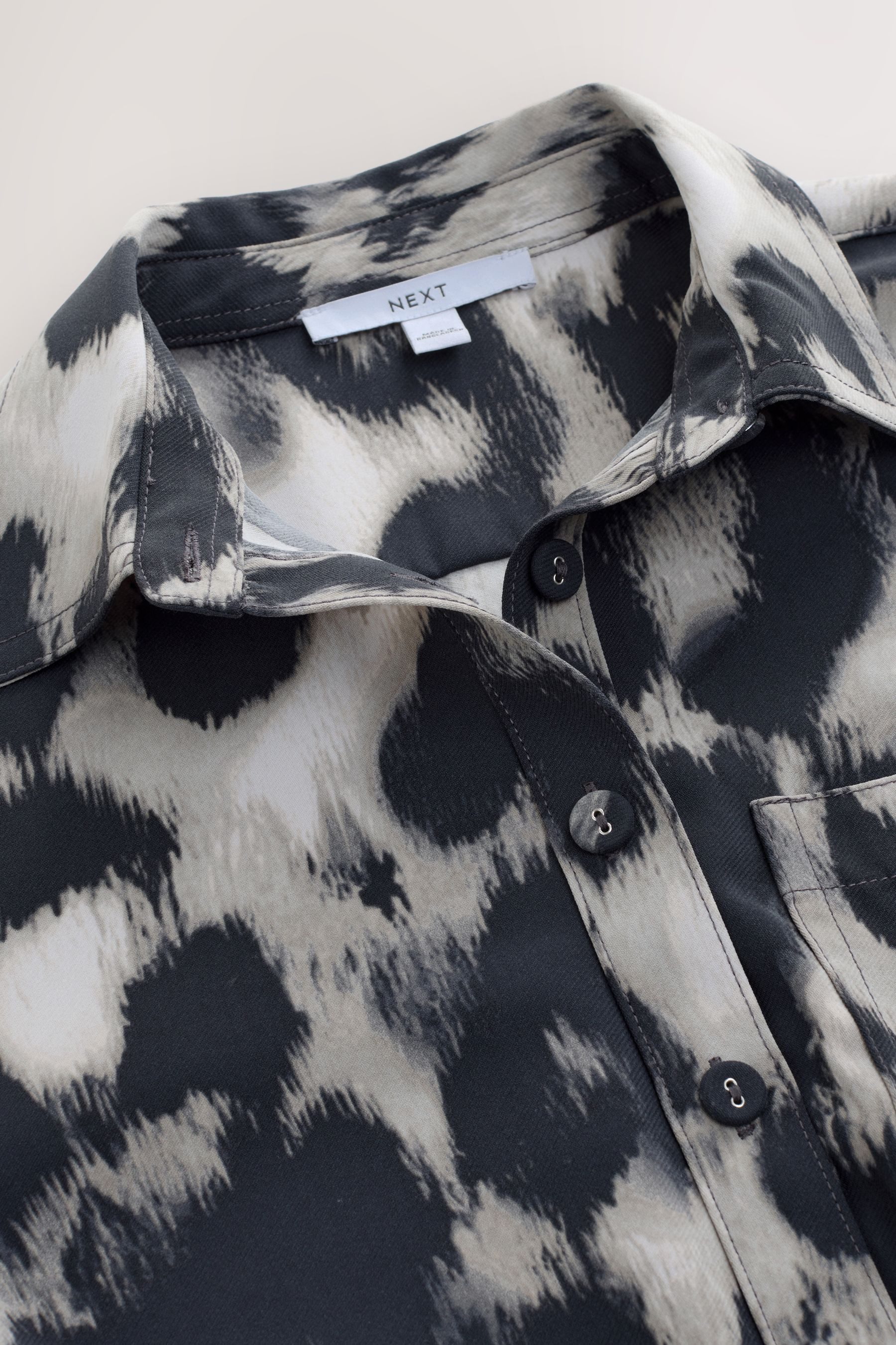 Next Minikleid Mini-Hemdkleid mit langen Ärmeln und Taillenband (1-tlg) günstig online kaufen