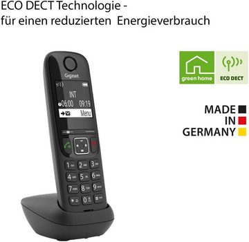 Gigaset Gigaset AS690 - DECT Schnurloses Telefon mit großes Display Schnurloses DECT-Telefon (Mobilteile: 1, Freisprechen & Anrufschutz & Große Ziffernanzeige)