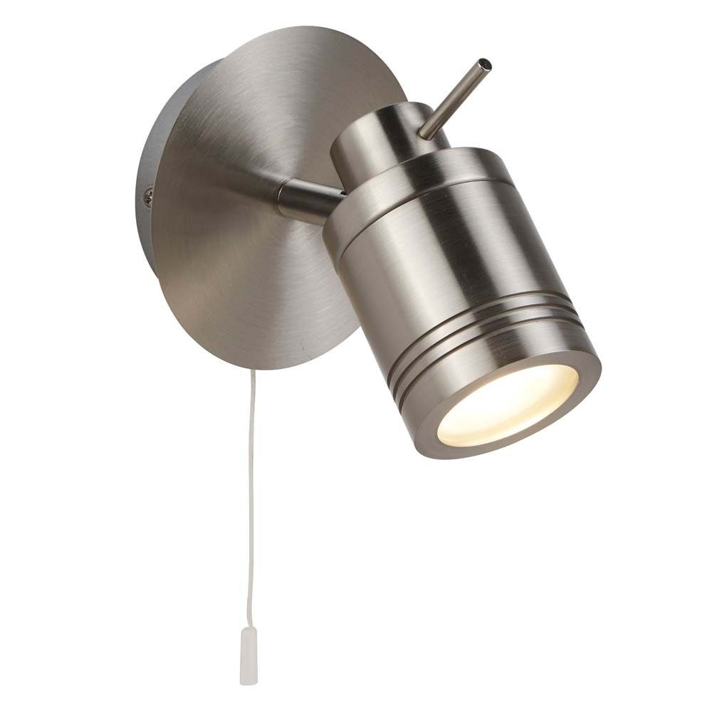 etc-shop LED Wandleuchte, Wand Spot Strahler Büro Zimmer Leuchte Bade Silber Küche Flur Lampe