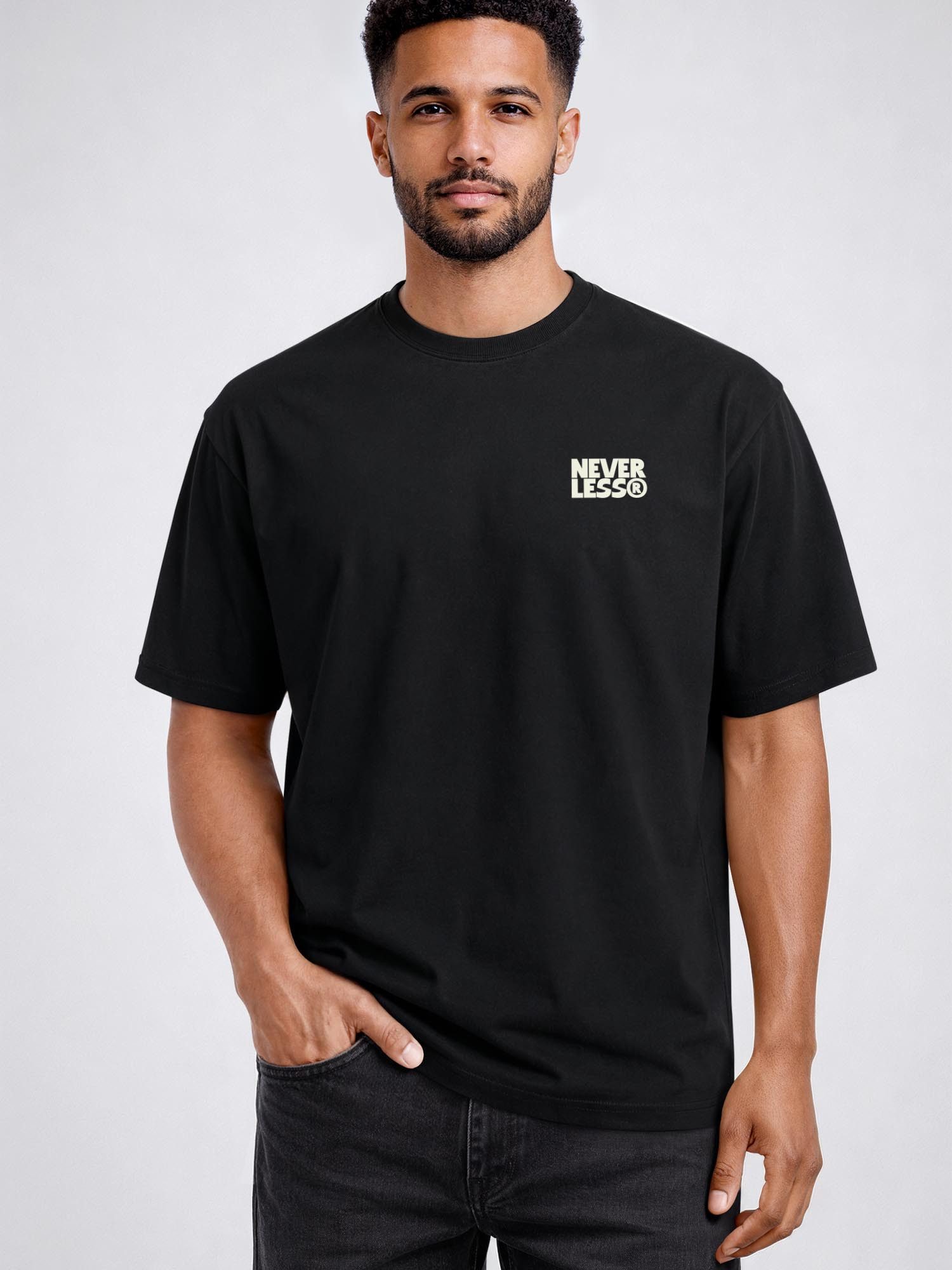 Neverless Oversize-Shirt Herren T-Shirt - Frutti d'italia - Relaxed Fit Sommer Fashion mit Print – Bild 4 von 5