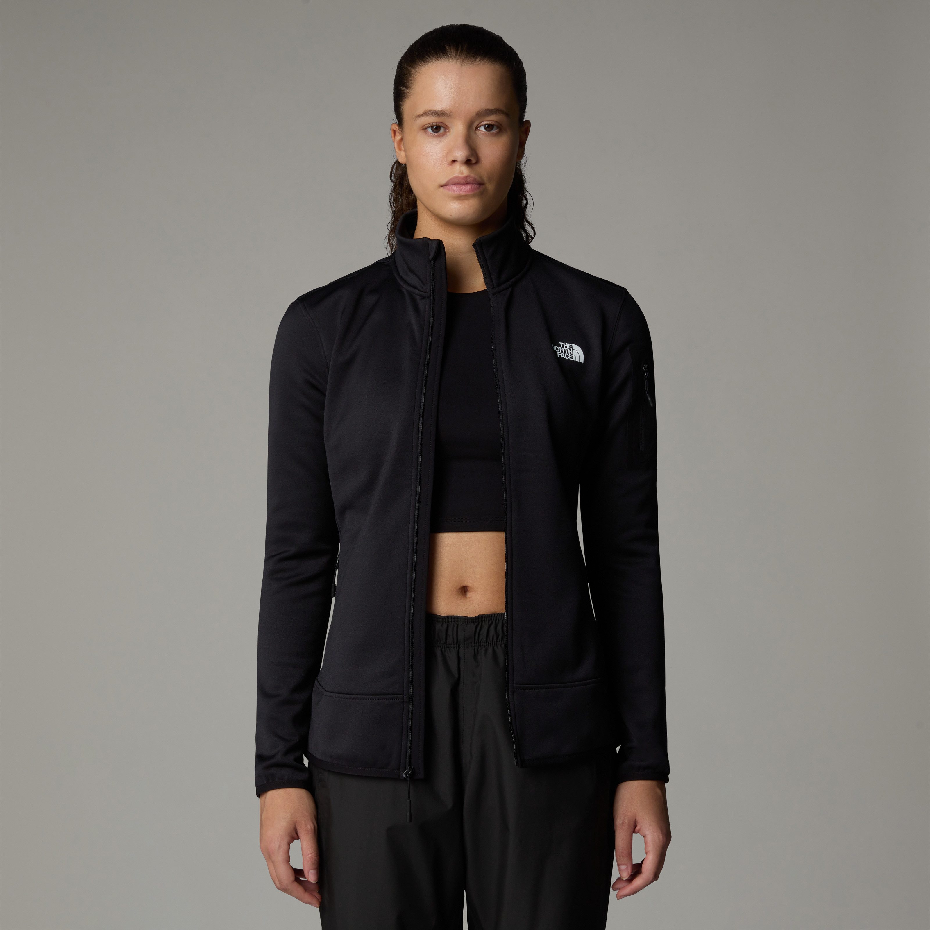 The North Face Fleecejacke W MISTYESCAPE FLEECE für Sport- und Outdooraktivitäten, dehnbares Material