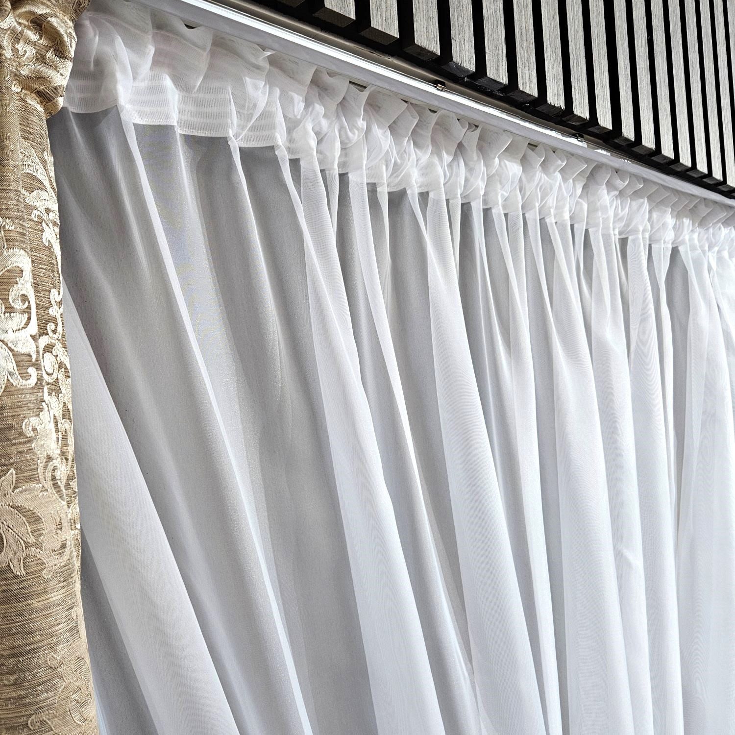 Gardinen by Justyna Verdunkelungsvorhang Vorhang Schal Set Gold Beige, Kräuselband, Lichtschutz, Blickdicht,Verdunkelung,Verdunkelt,Kräuselband,Store