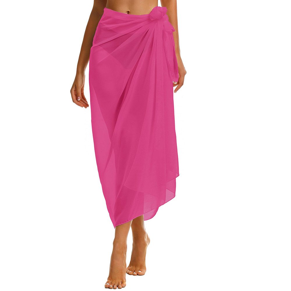 nsihing Strandrock Strand-Sarong für Damen, Transparenter bikini tuch,Wickeltuch Wickelrock oder Bikini Cover-up,sommerlicher Strand- und Urlaubsschutz