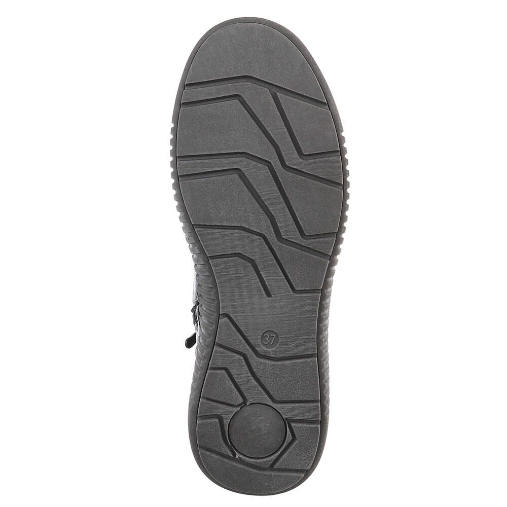 Ital-Design Damen Schnürstiefel mit Schnalle für Alltag und Freizeit Stiefelette (90598718) Keilabsatz/Wedge Keilstiefeletten in Schwarz