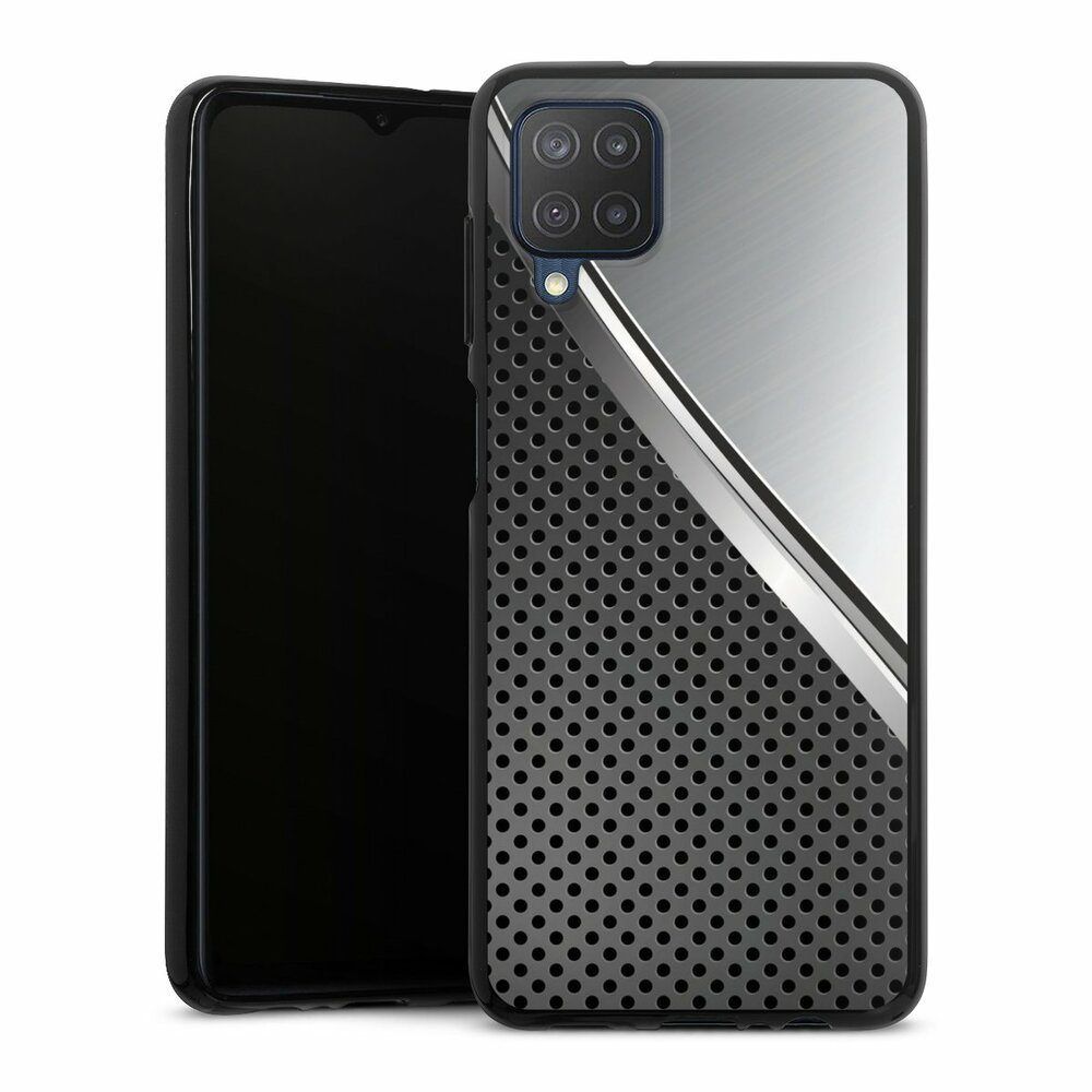 Handyhülle Carbon Stahl Metall Duo Metal Surface