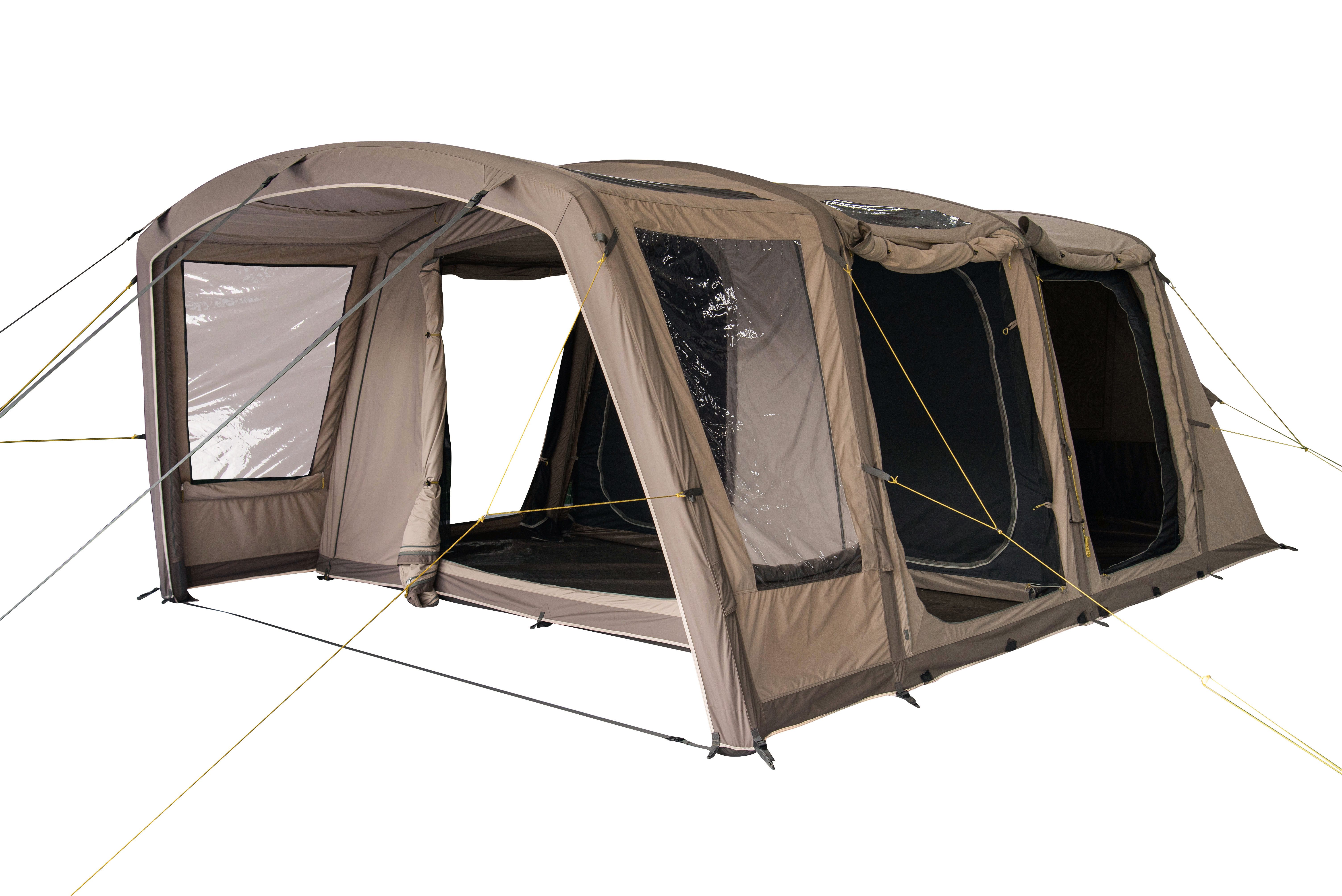 Tambu aufblasbares Zelt BISALA 5 - 5 Personen Familien Tunnelzelt AIR, Personen: 5, Air-System (Luftgestänge), Baumwollmischgewebe, TC