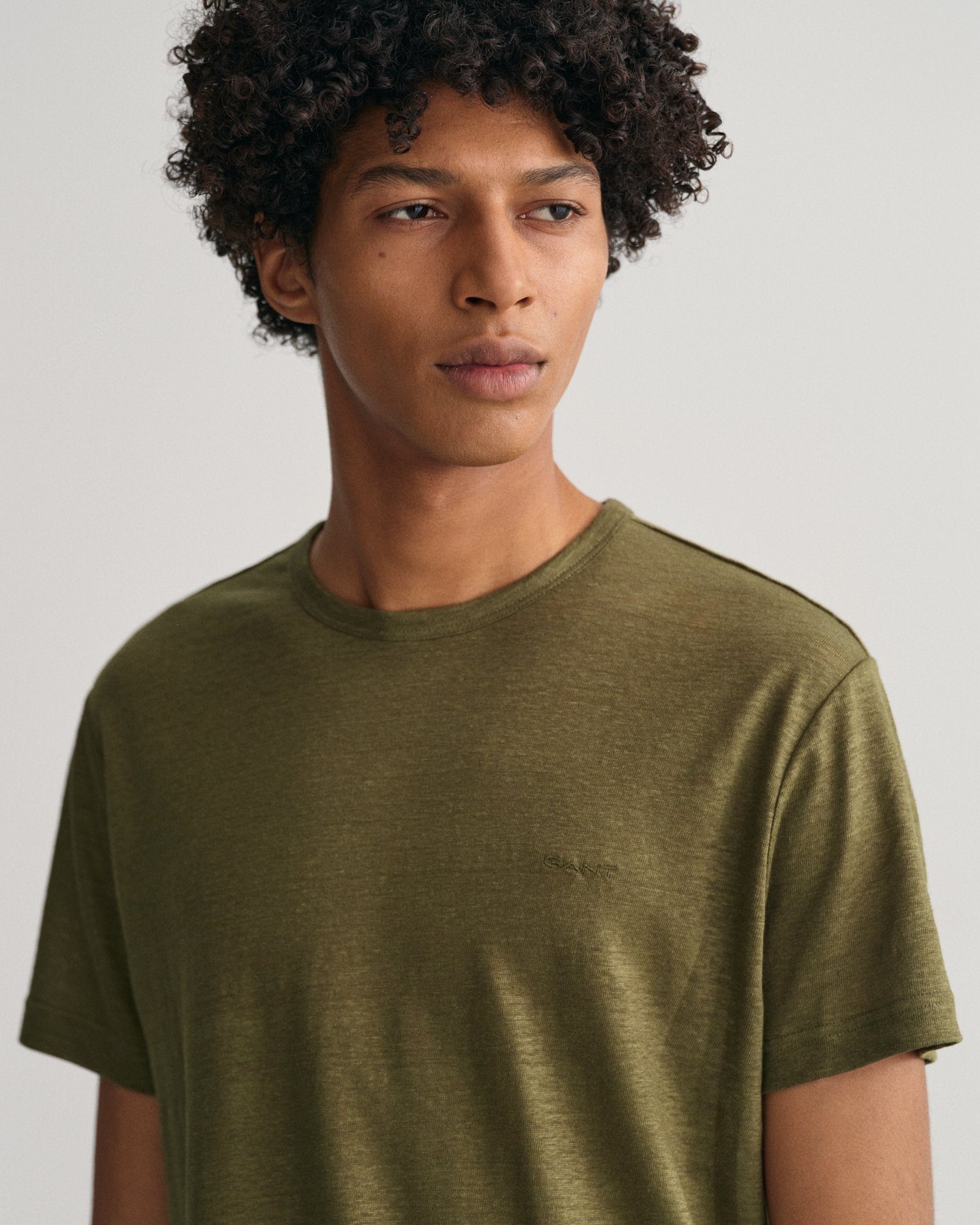 T-Shirt Leinen GREEN 301 JUNIPER T-Shirt Gant