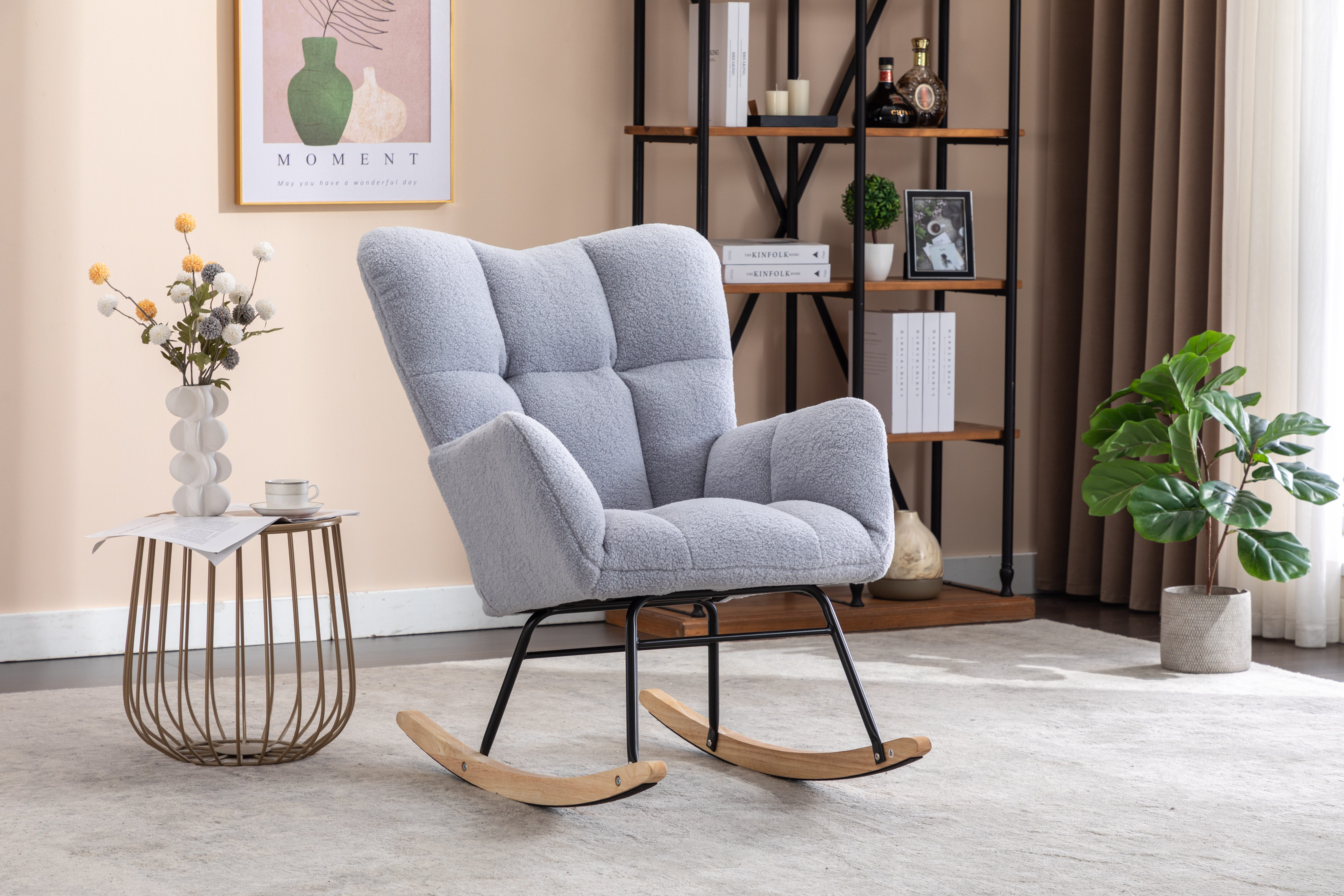 HAUSS SPOLE Schaukelstuhl Stillsessel Relaxsessel Wohnzimmersessel günstig online kaufen