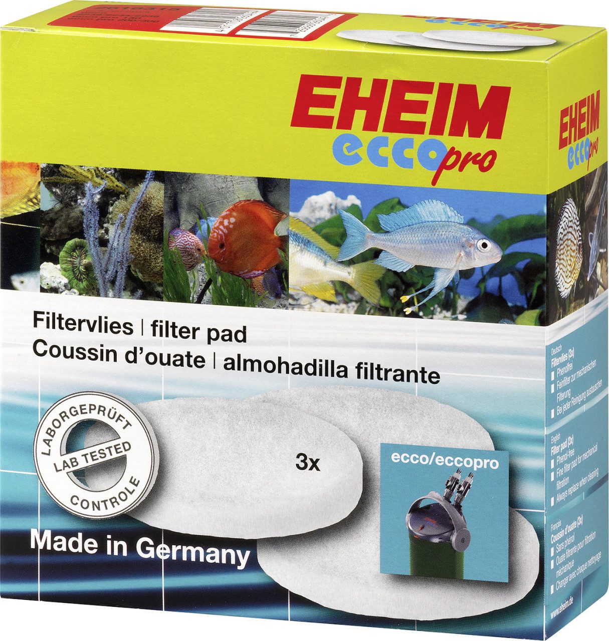 EHEIM Aquariumfilter Eheim Filtervlies für Ecco pro 3 Stück