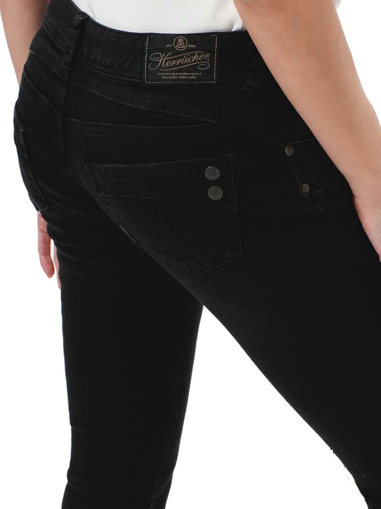 Herrlicher Slim-fit-Jeans Gila Slim Black Jeans günstig online kaufen