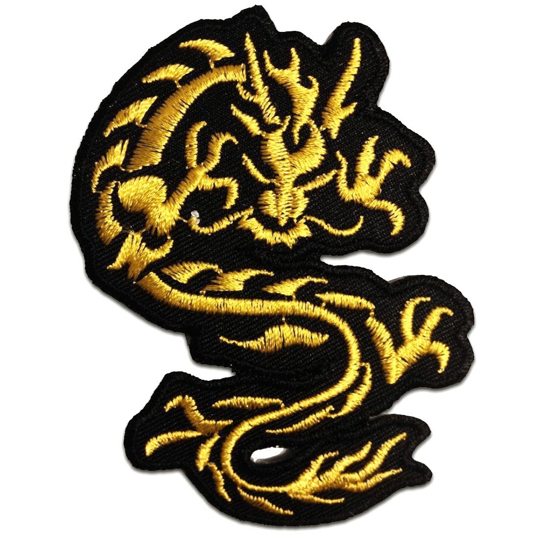Catch the Patch Aufnäher Bügelbild, Aufbügler, Applikationen, Patches, Flicken, zum aufbügeln, Polyester, chinesischer Drache - Größe: 6,7 x 9 cm