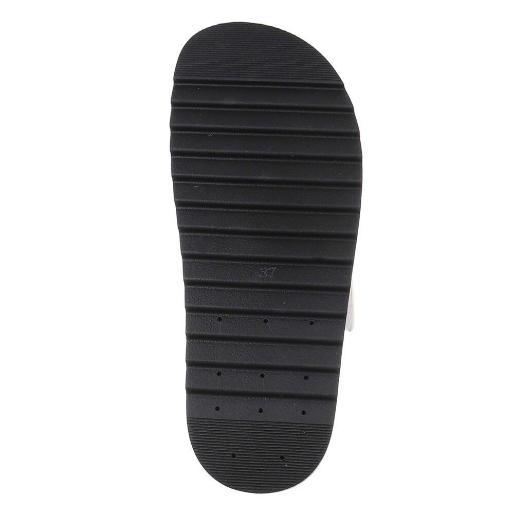 Ital-Design Moderne Komfortsandalette mit flexiblen Riemen Plateausandaletten (89323078) Flach Pantoletten in Weiß