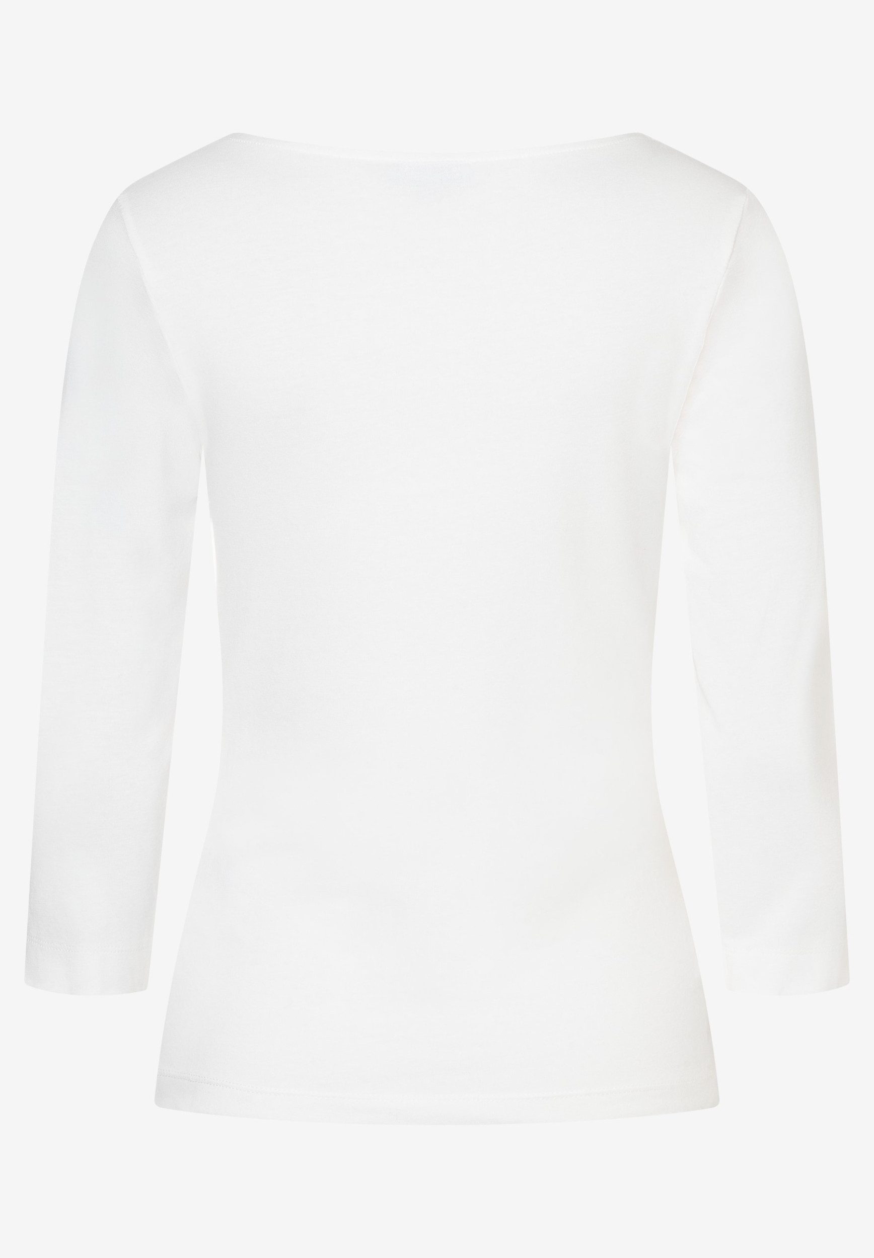 MORE&MORE Langarmshirt Basic Shirt with Sli günstig online kaufen