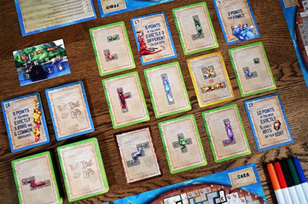 Skellig Games Spiel Die Insel der Katzen - Explore & Draw