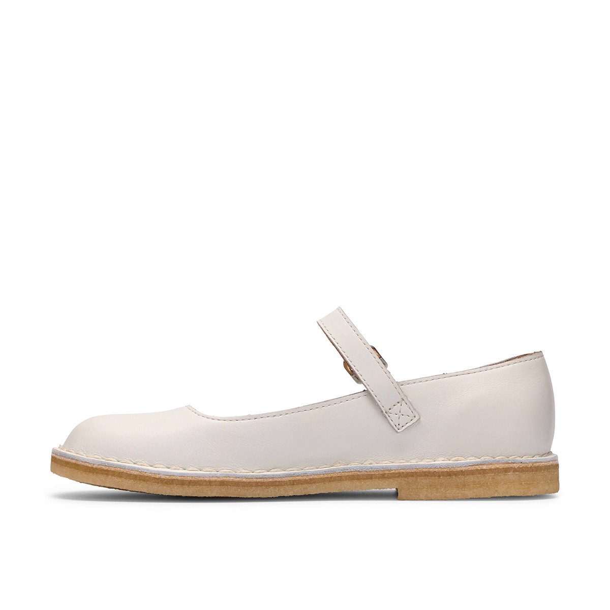 Clarks Clarks Desert Jane 26187453 4, Ballerina, Weiß, Damen Ballerina