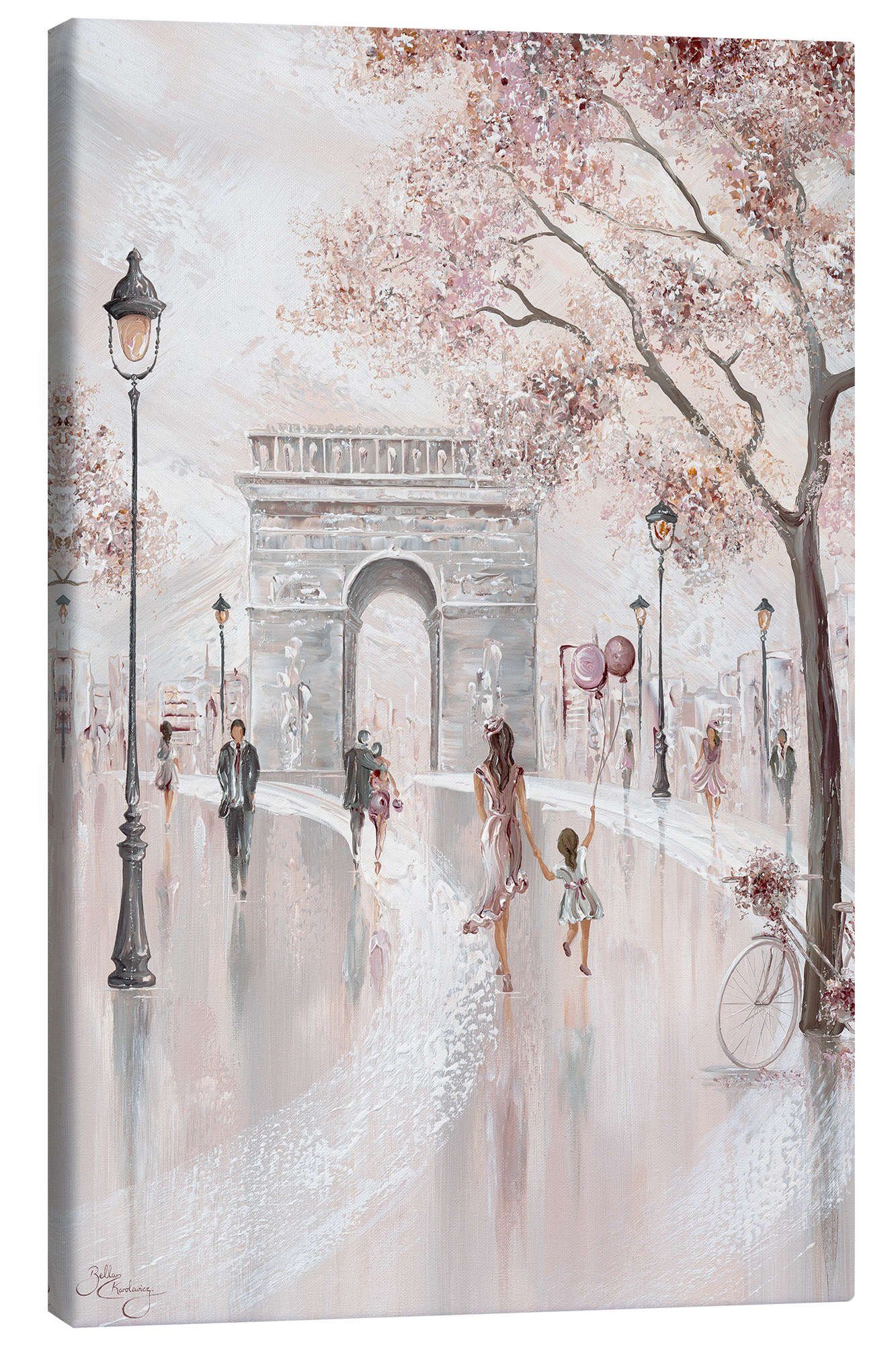 Posterlounge Wandbild Blissful Paris, Isabella Karolewicz, erhältlich als Poster, Leinwandbild, Wandsticker oder Acrylglasbild