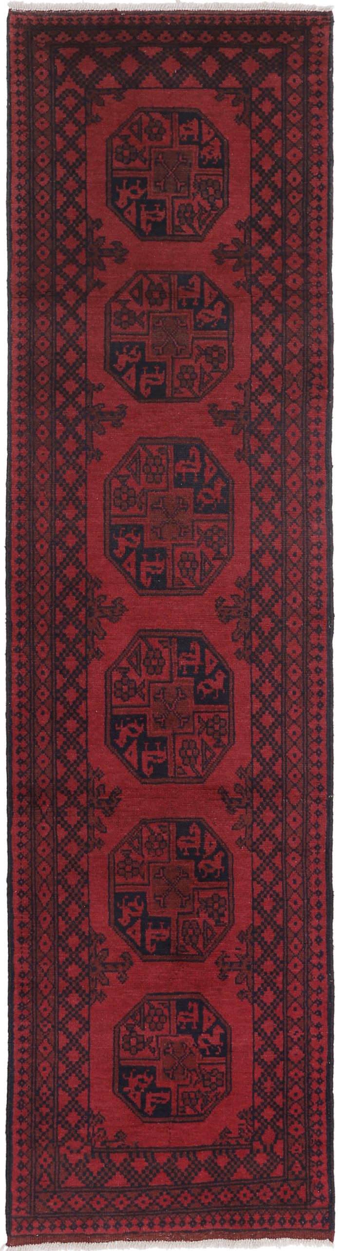 Carpet Avenue Teppich Afghan Aktscha 295x75, Läufer, Höhe: 8 mm