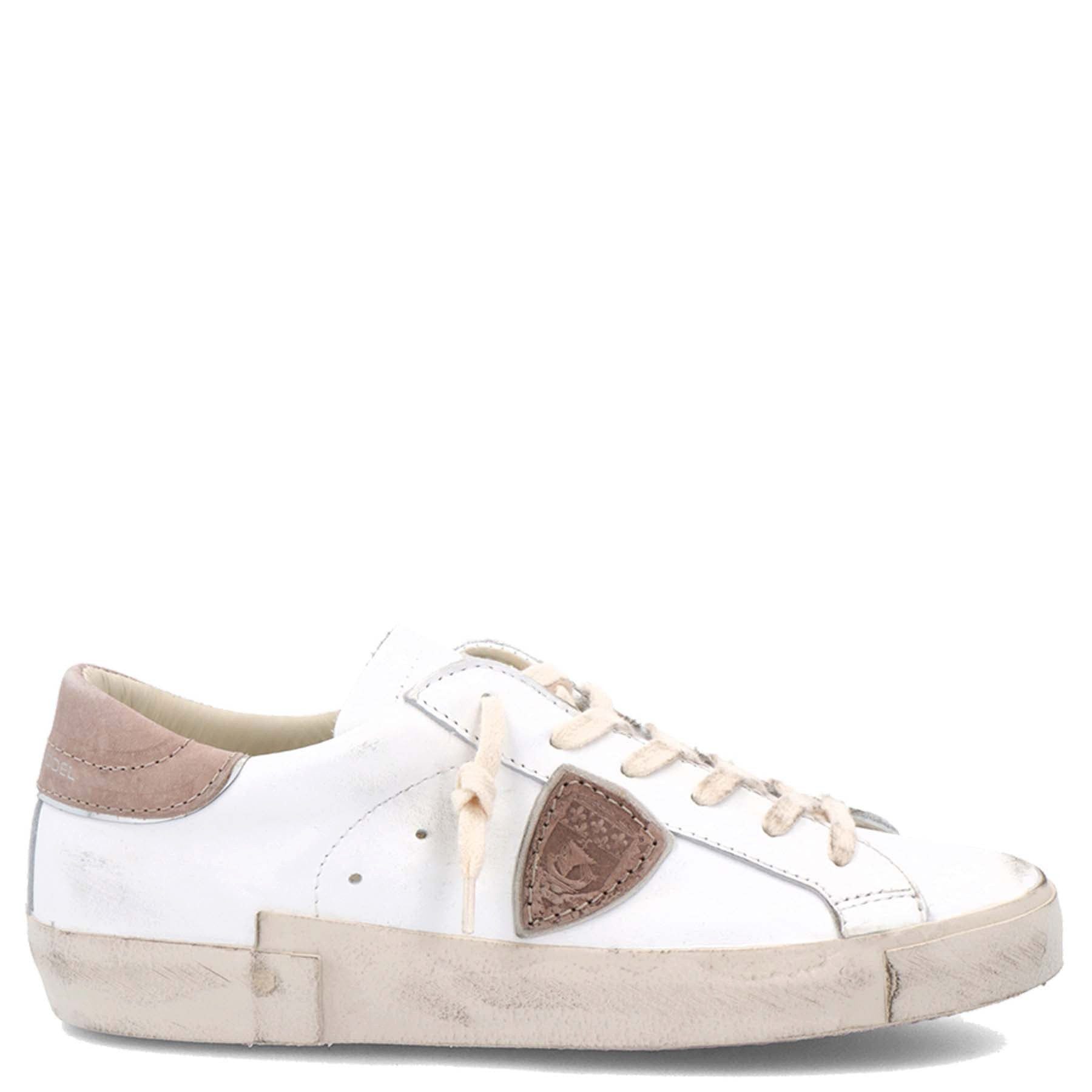 PHILIPPE MODEL PHILIPPE MODEL Sneaker PRSX LOW aus Leder - Veau Pop Blanc Jaune Sneaker