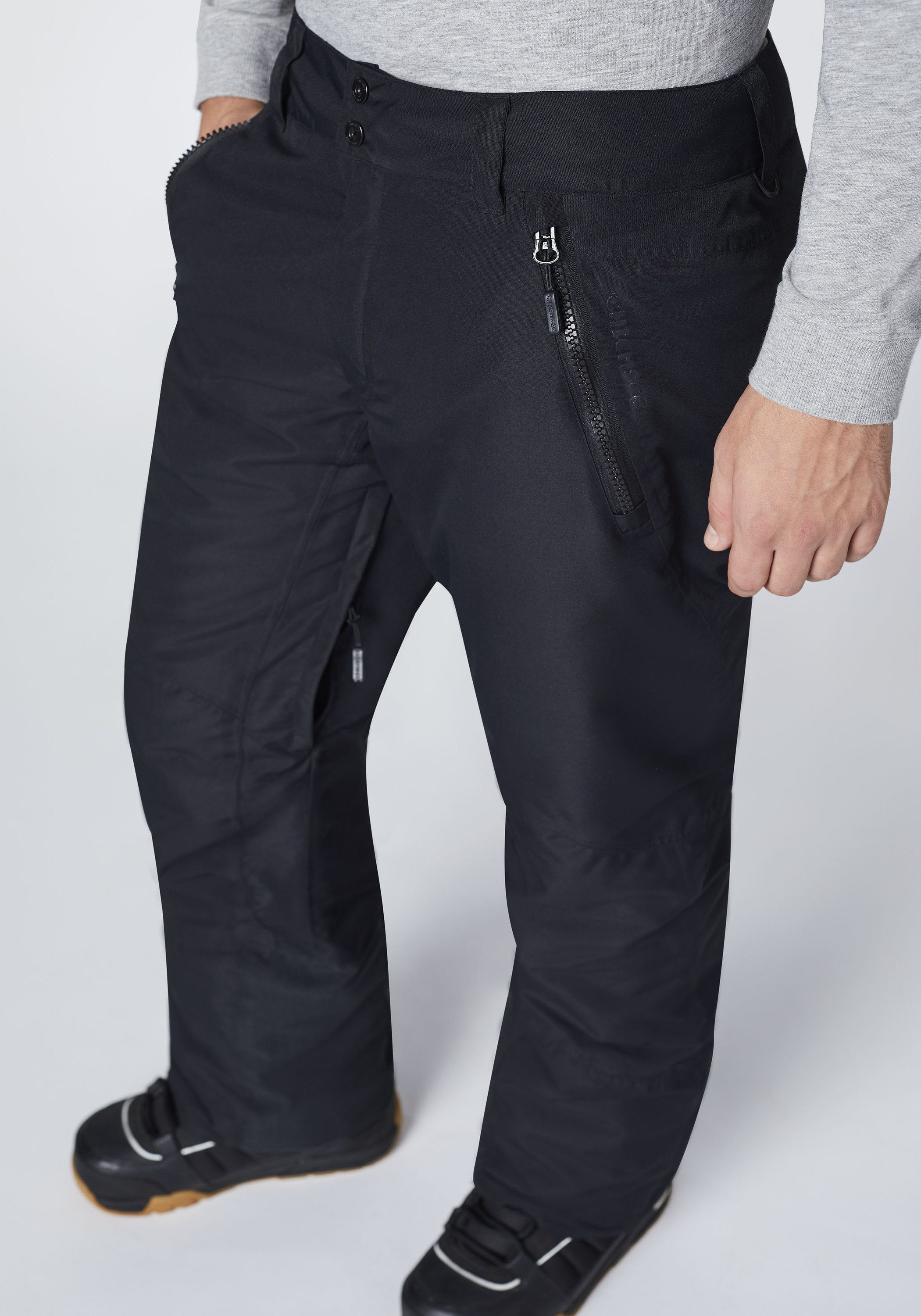 Chiemsee Sporthose Skihose mit Schneefang 1 schwarz/dunkel grau