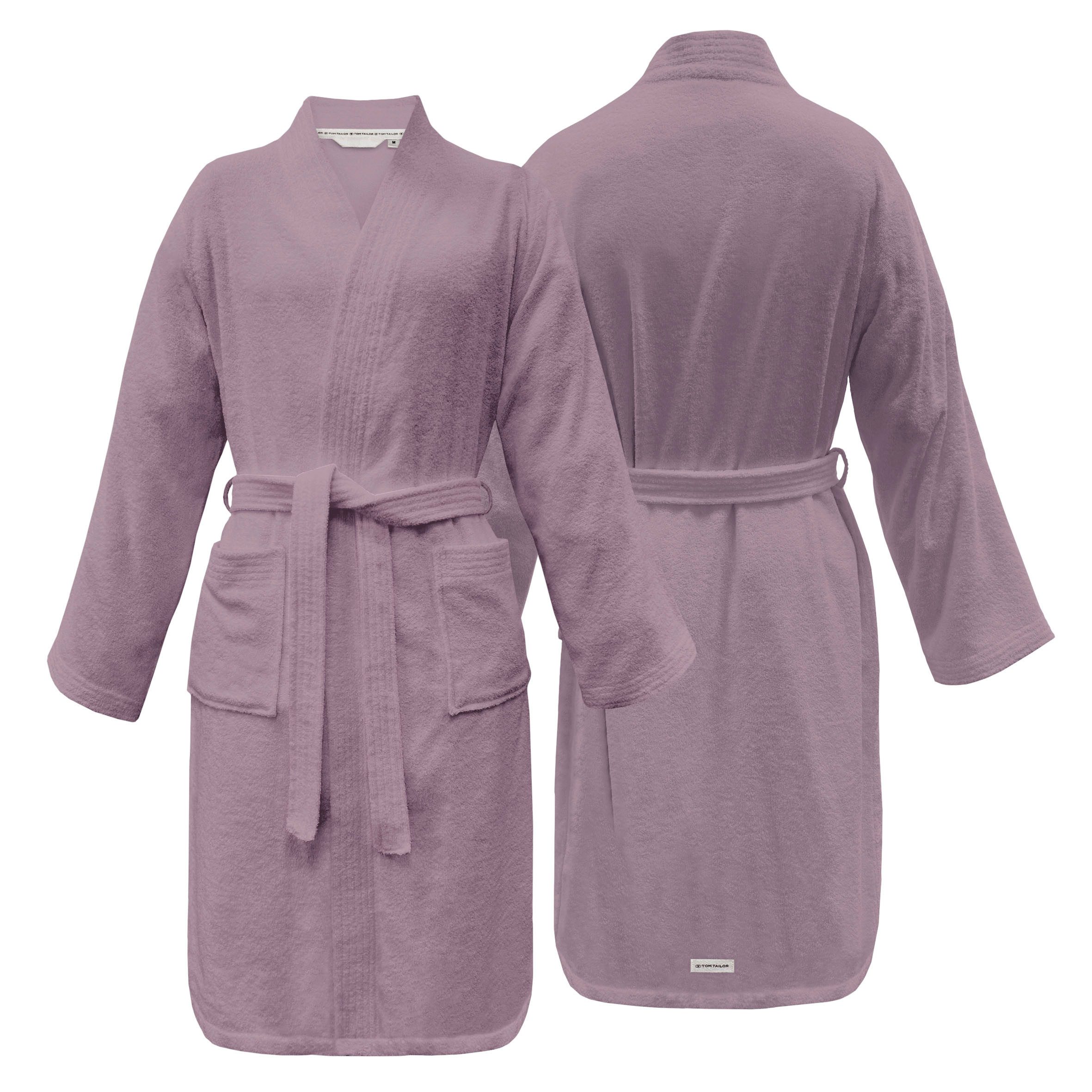 TOM TAILOR HOME Bademantel Kimono COLOR BATH, Langform, Frottier, Gürtel günstig online kaufen