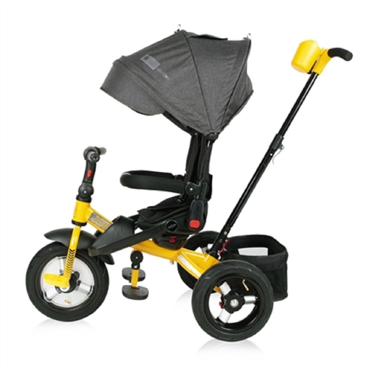 Lorelli Dreirad Tricycle Jaguar 4 in 1 drehbar, Gummireifen, Sitz drehbar, Stange, verstellbar
