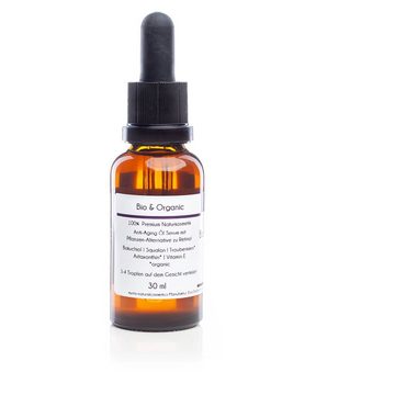 myrto Naturkosmetik Gesichtsserum Refining Bakuchiol Oil Serum - Anti-Aging Ölserum ohne Duftstoffe, Bestbewertung bei Codecheck: 100% EMPFEHLENSWERT (grüner Ring)