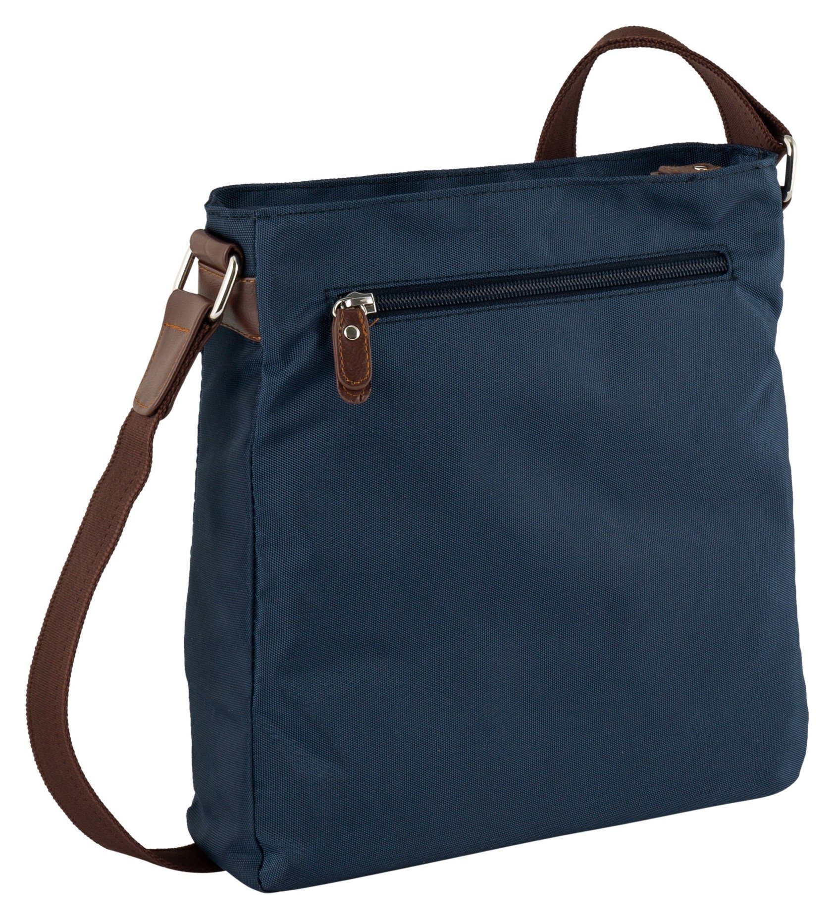 TOM TAILOR Hobo Rina, aus leichtgewichtigem Nylon und aufwändig gewebten Gurtband