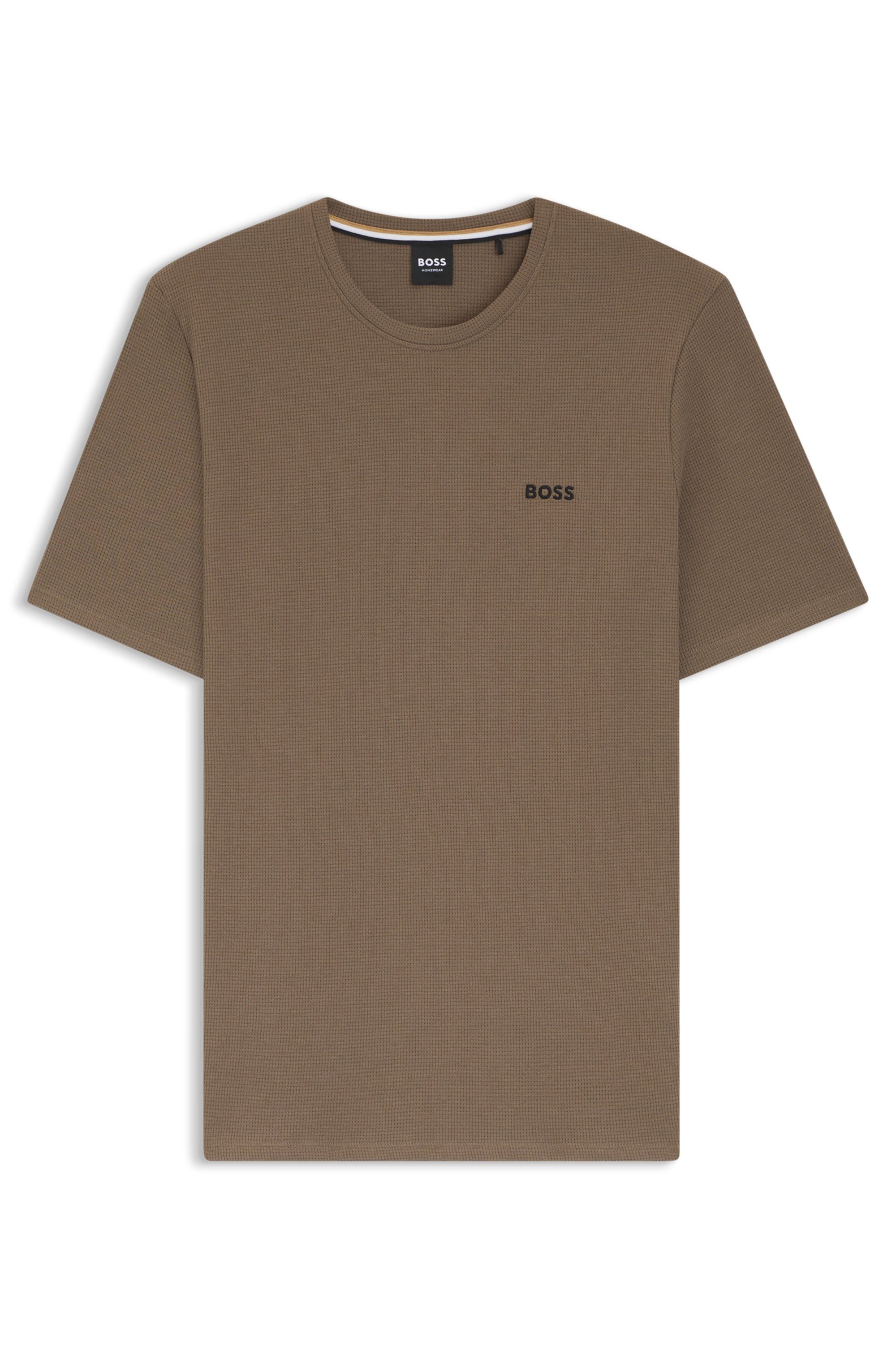 BOSS Pyjamaoberteil Waffle T-Shirt günstig online kaufen