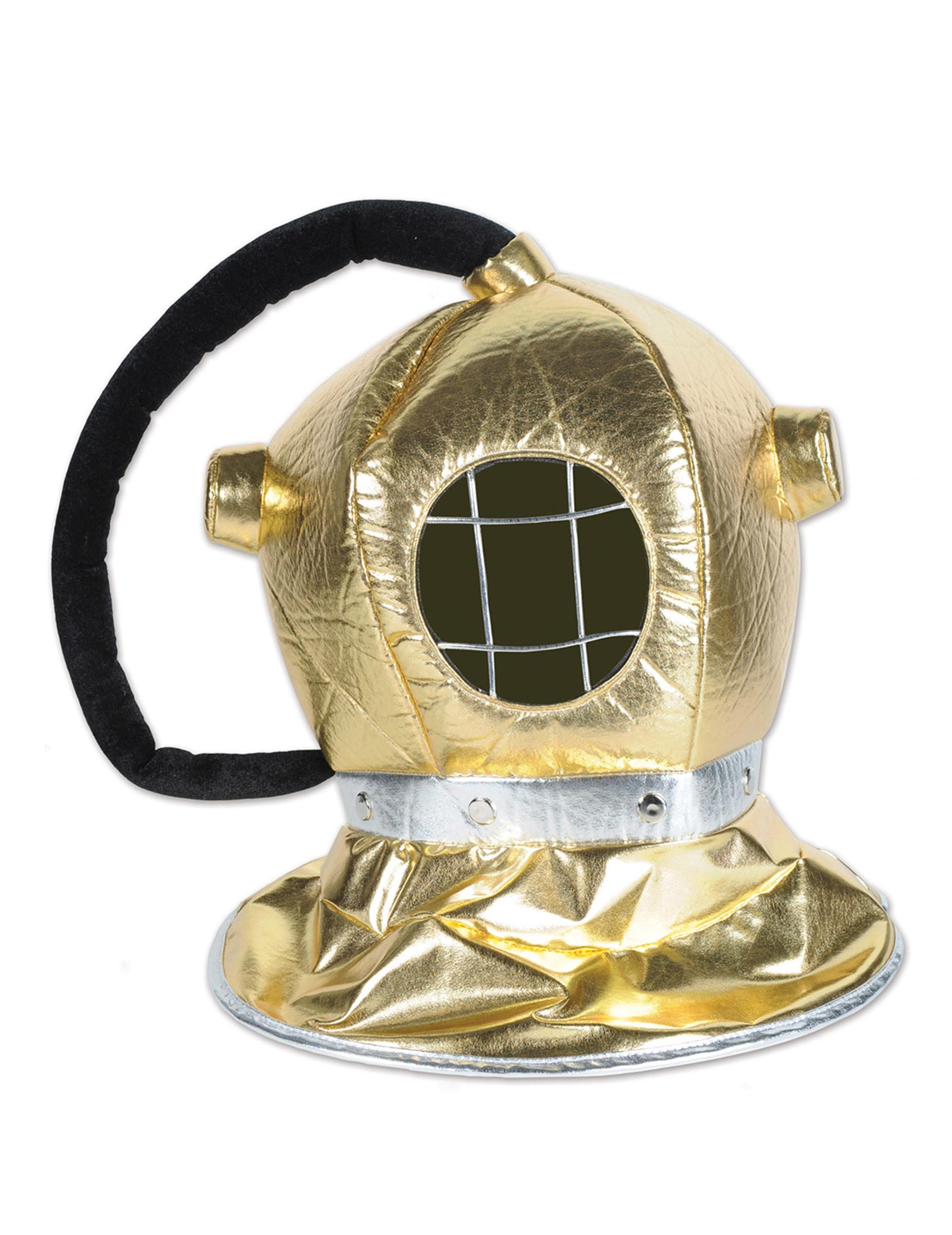 360 Degrees Kostüm Taucherhelm Tiefseetaucher gold