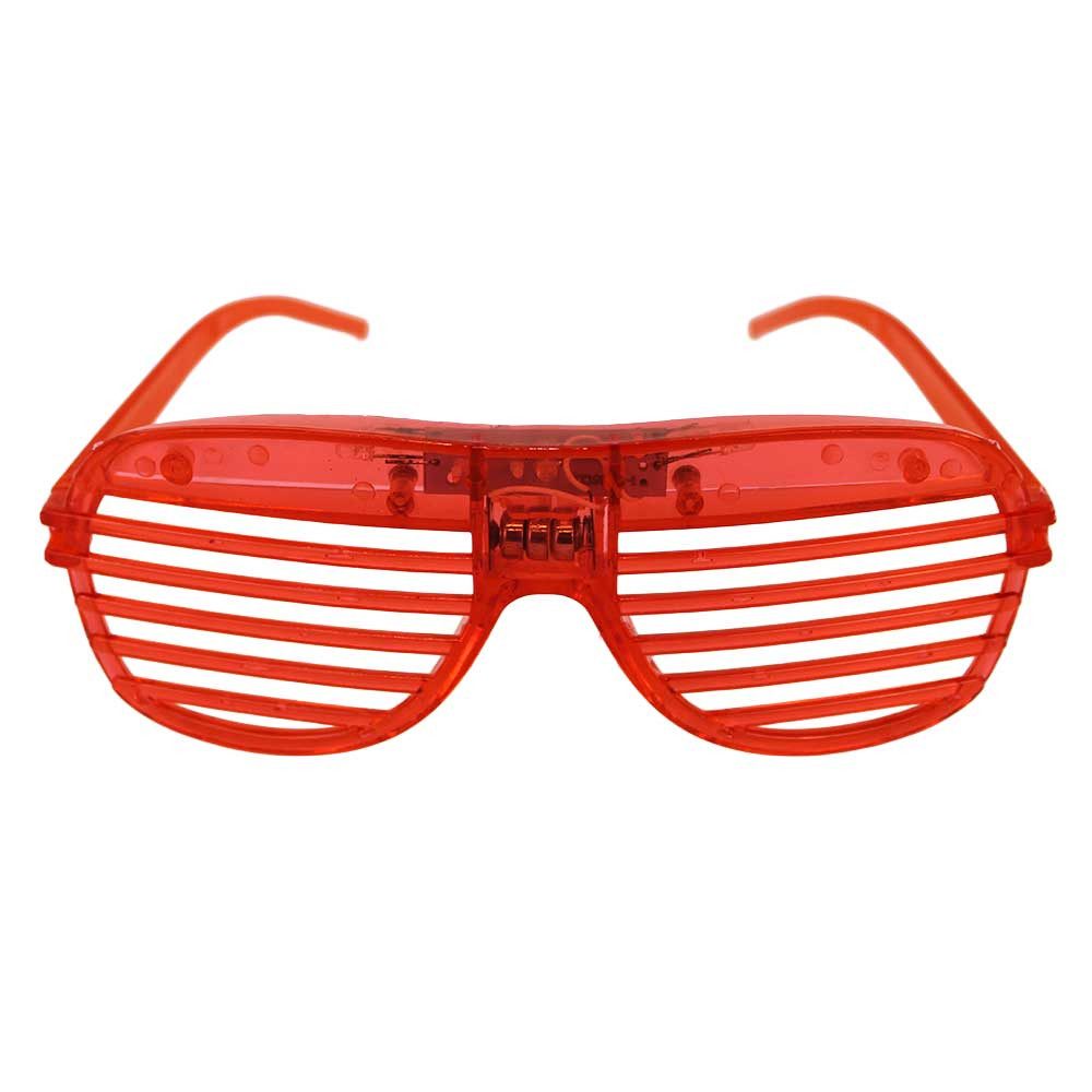 B&G INTERNATIONAL Retrosonnenbrille LED Partybrille ohne Kabel - 12 verschiedene Motive (1-St)