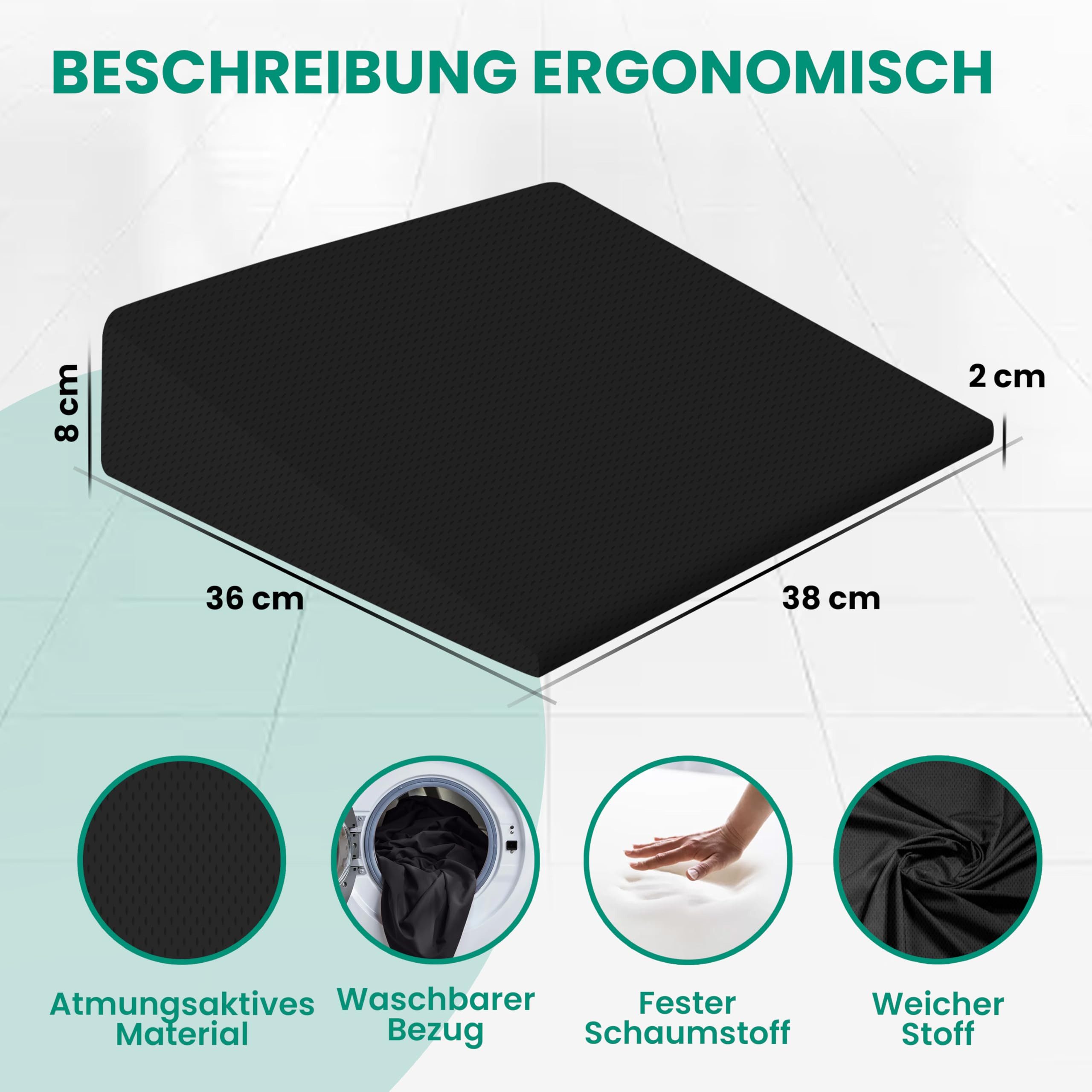 Goliez Sitzkissen Keilkissen Sitzkeilkissen Autositzkissen Bürostuhlkissen günstig online kaufen