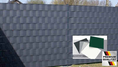 Gartenwelt Riegelsberger Sichtschutzstreifen »HART PVC für Doppelstabmatten 2525 x 190 x 1,35 mm Sichtschutz«, witterungsbeständig, formstabil, made in germany