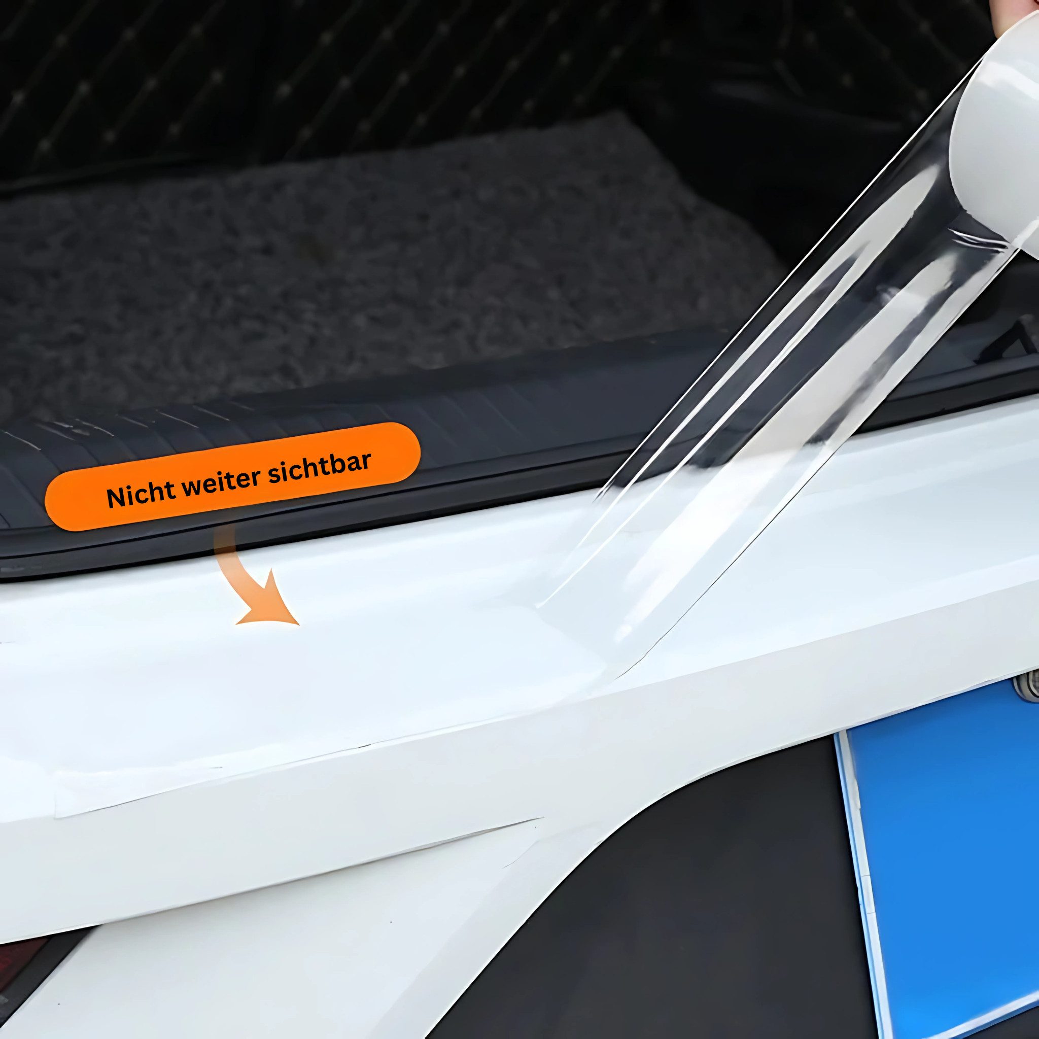 HS.SUPPLY Lackschutzfolie Auto Kratzerschutzfolie Transparent – Lackschutzfolie selbstklebend, Universell kompatibel, schützt zuverlässig