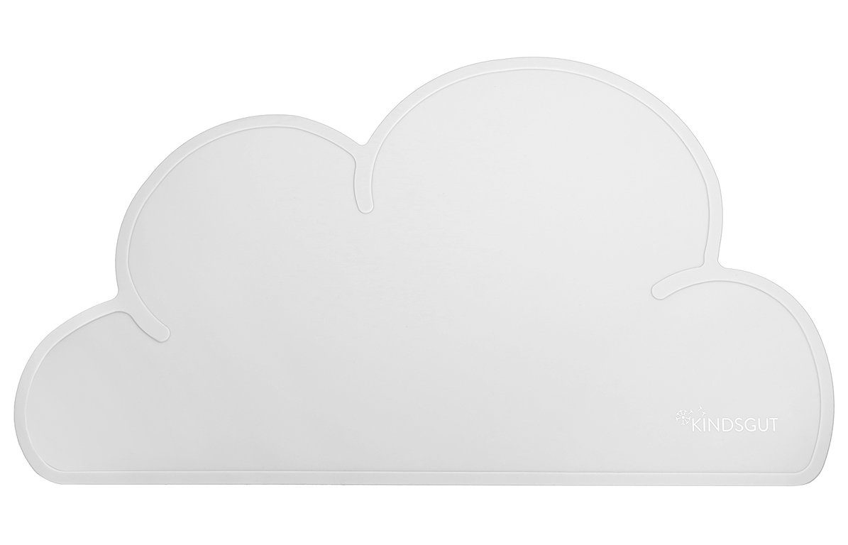 KINDSGUT Platzset Platzdeckchen Wolke, umweltfreundlich, Hellgrau günstig online kaufen