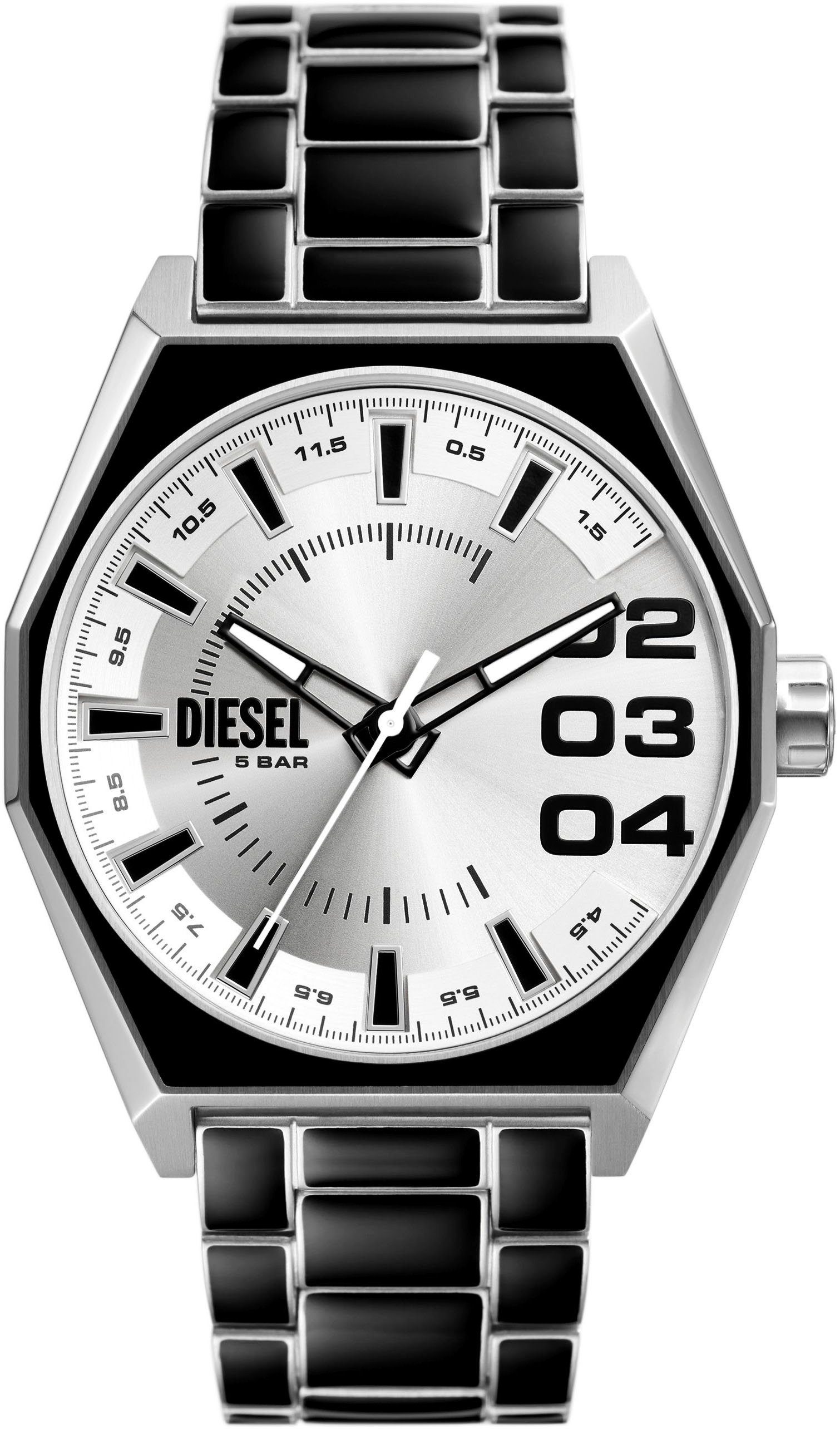 Diesel Quarzuhr SCRAPER, DZ2195, Armbanduhr, Herrenuhr, Edelstahlarmband