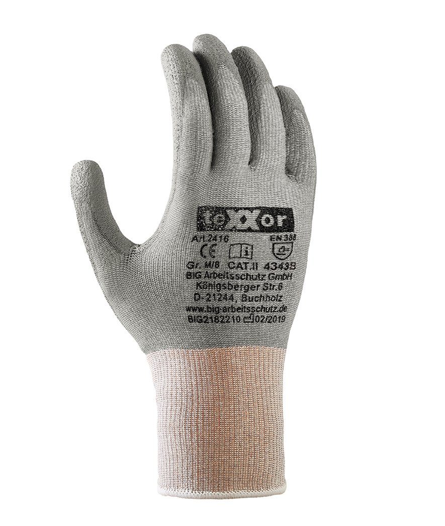 teXXor Schnittschutzhandschuhe Schnittschutz-Strickhandschuhe 12 Paar | Arbeitshandschuhe